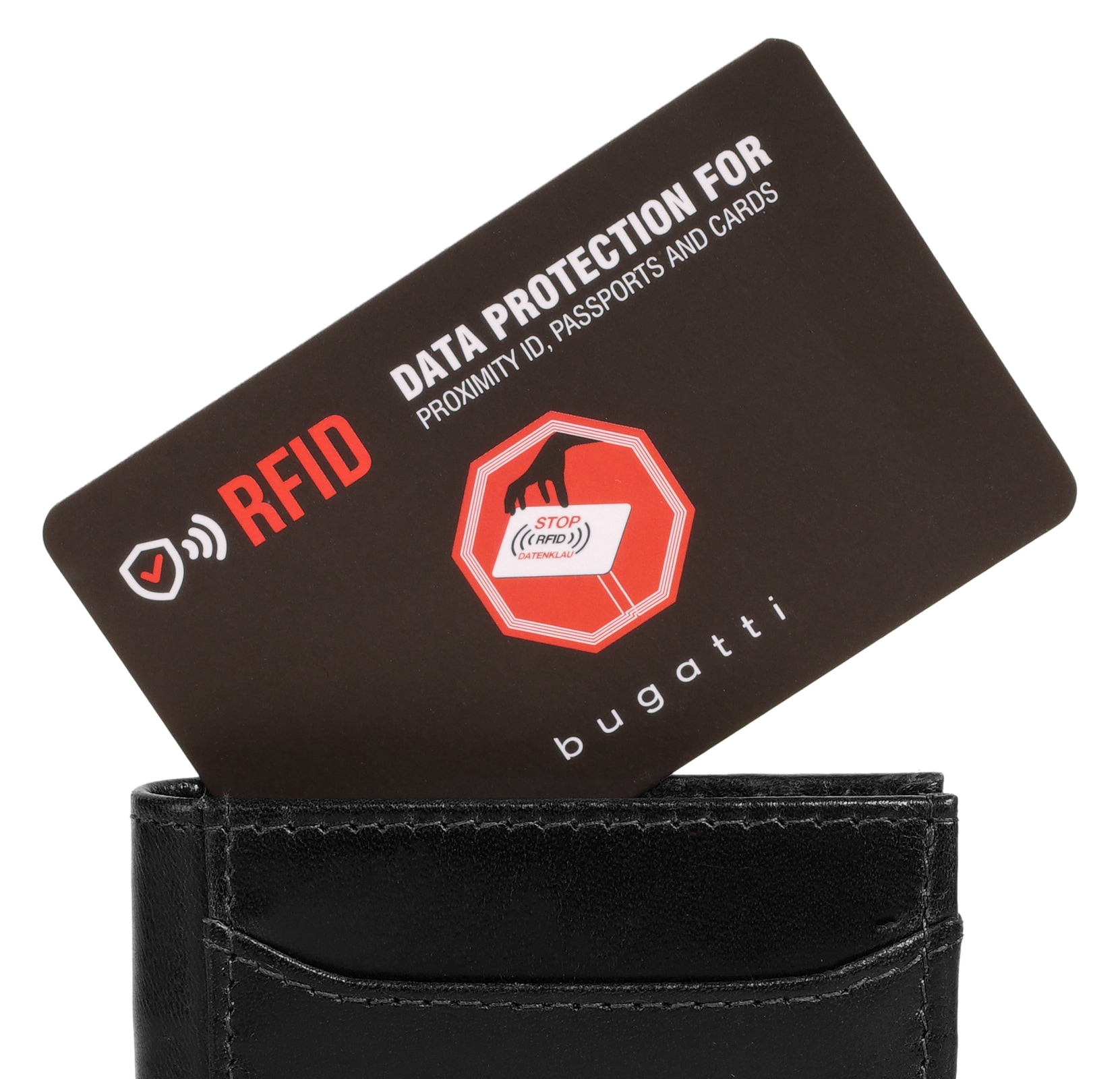 bugatti Geldbörse »SECURE SLIM« echt Leder