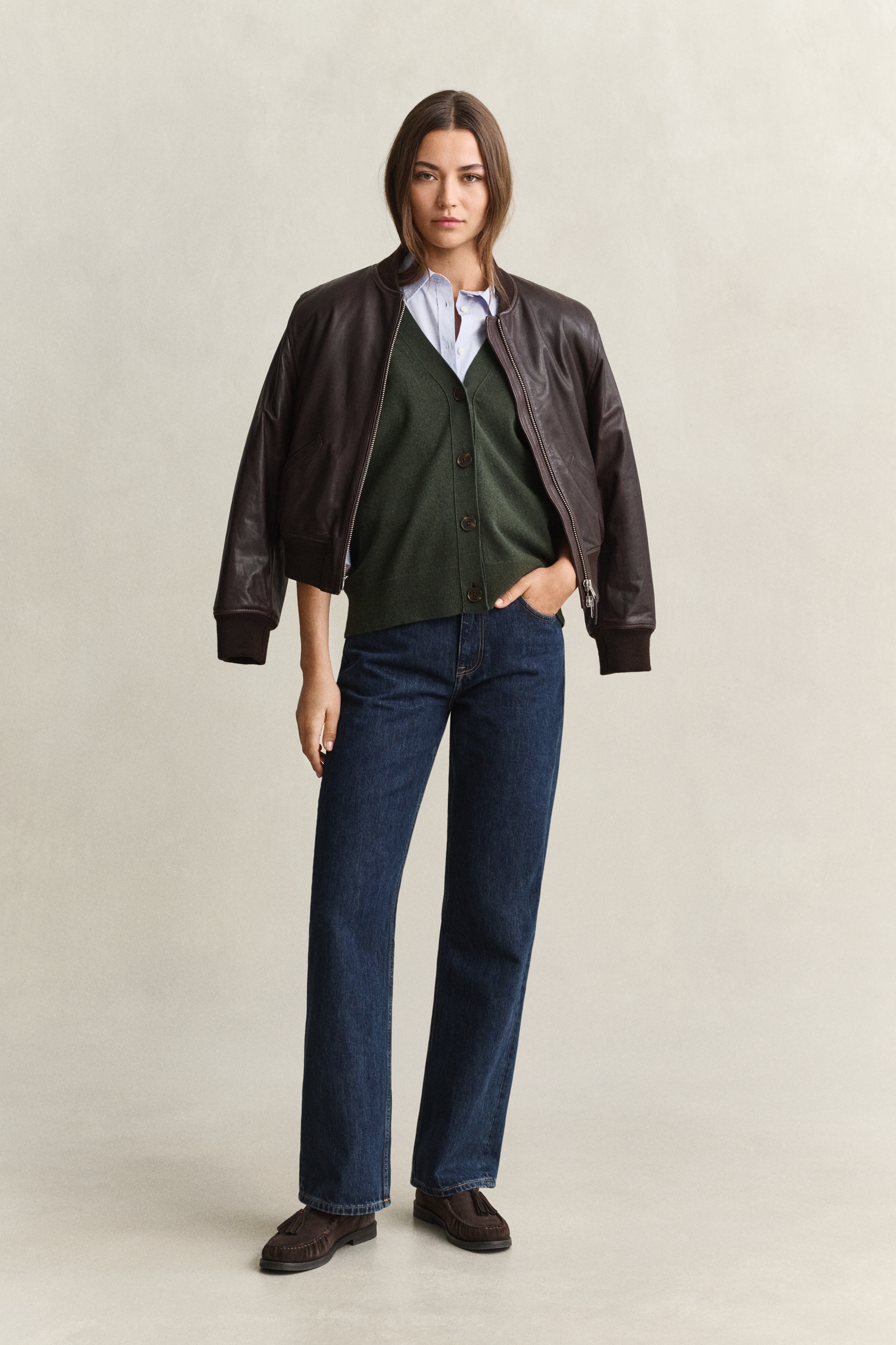 Gant Cardigan »SUPERFINE LAMBSWOOL« in Woll-Qualität
