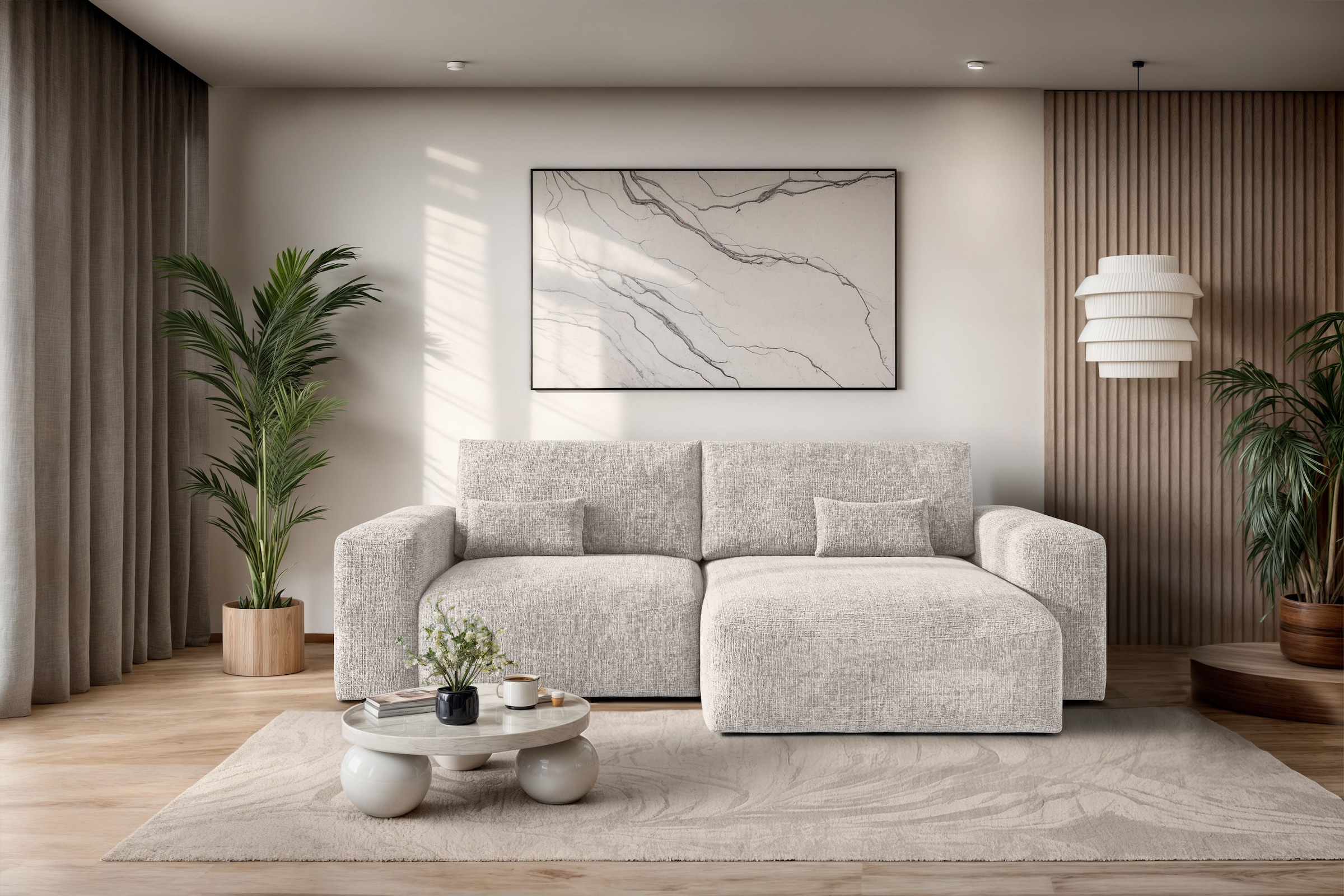 OTTO home Ecksofa "MATTS Schlafsofa mit Bettkasten, Maße B/T/H: 265/159/89 günstig online kaufen