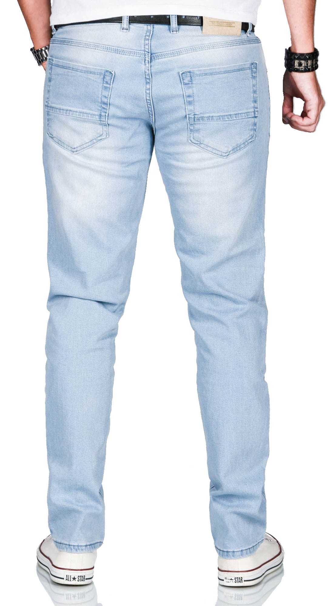 Alessandro Salvarini ASCatania Slim-fit Jeans Light Blue W31L30 3