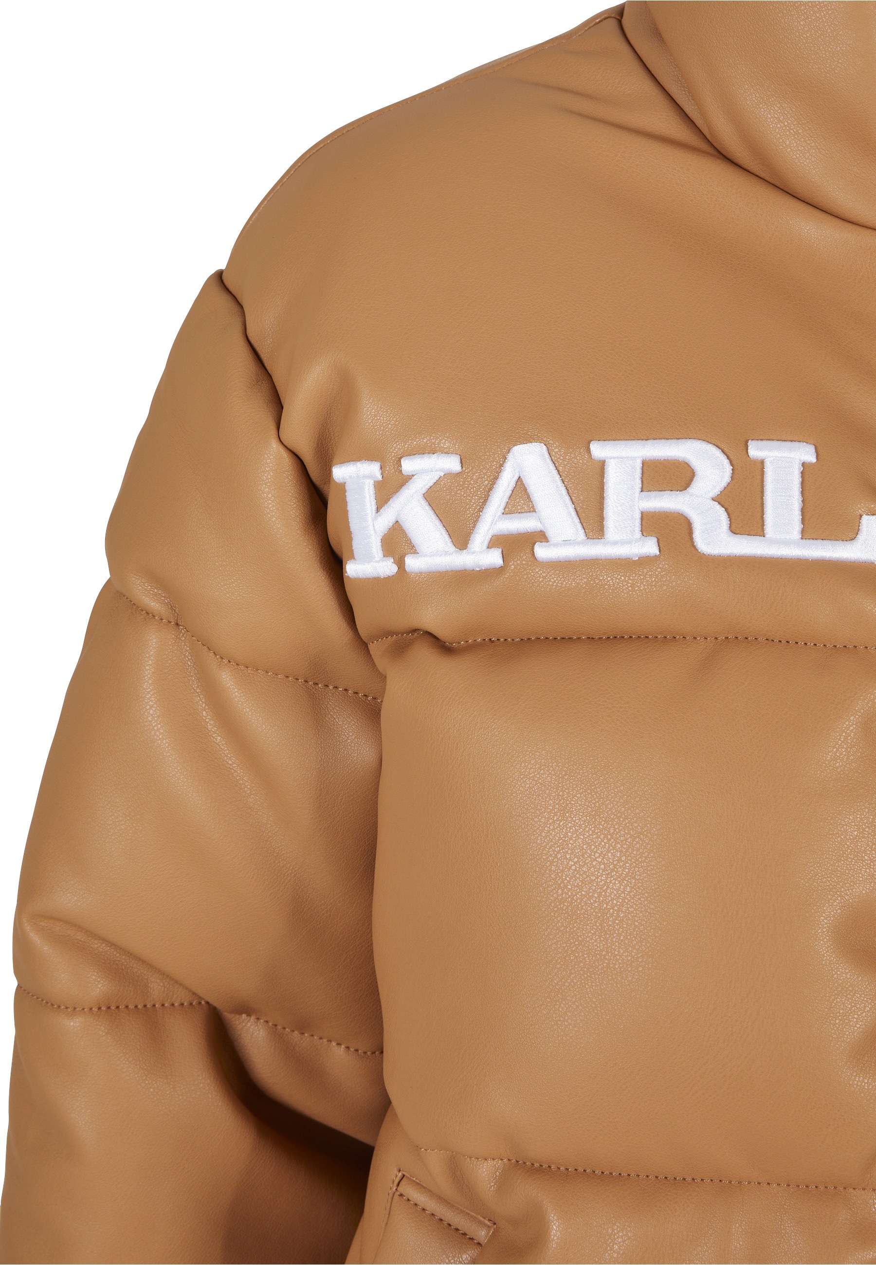 Karl Kani Allwetterjacke »Karl Kani Damen KW224-049-1KK Retro Puffer PU Jacket« 1 Stk. tlg. ohne Kapuze