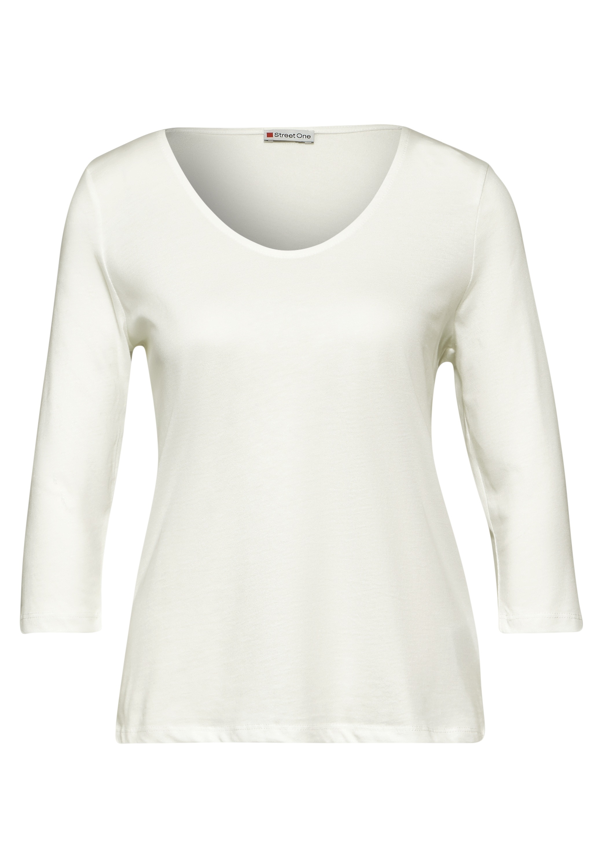 STREET ONE 3/4-Arm-Shirt, im soften Baumwoll-Mix