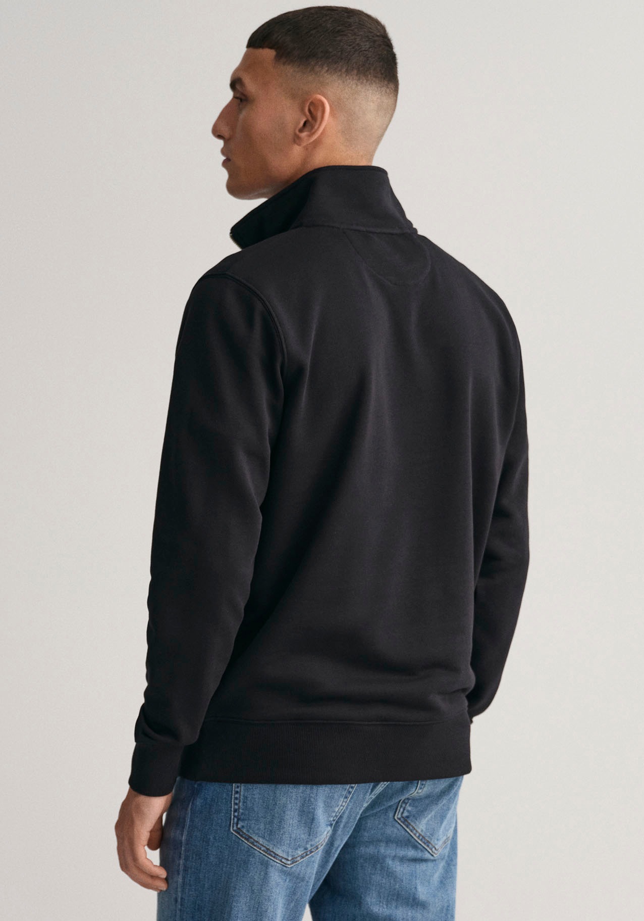 Gant Sweatshirt "REG SHIELD HALF ZIP SWEAT", mit Logostickerei auf der Brus günstig online kaufen