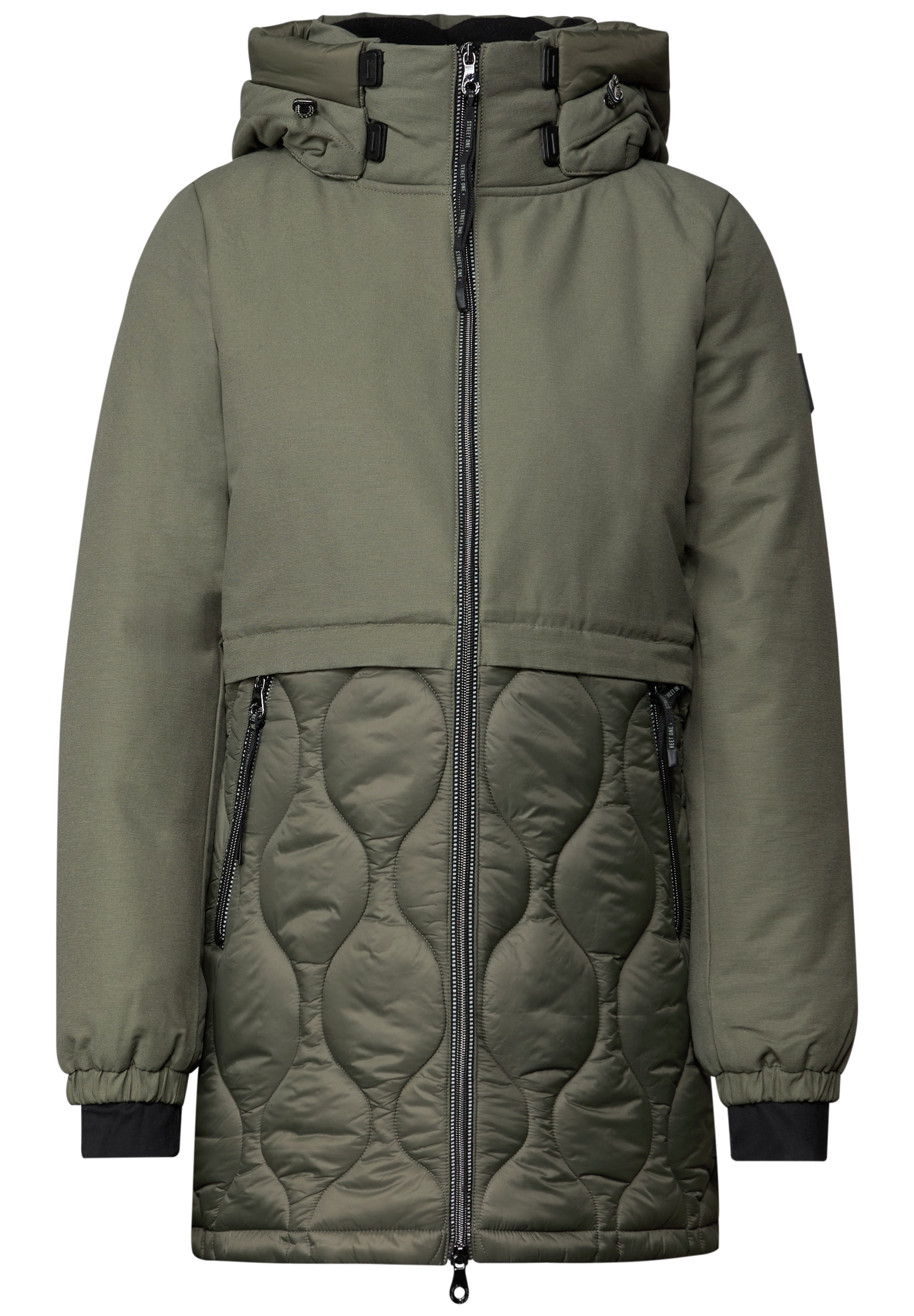 STREET ONE Softshelljacke mit Kapuze mit moderner Steppung