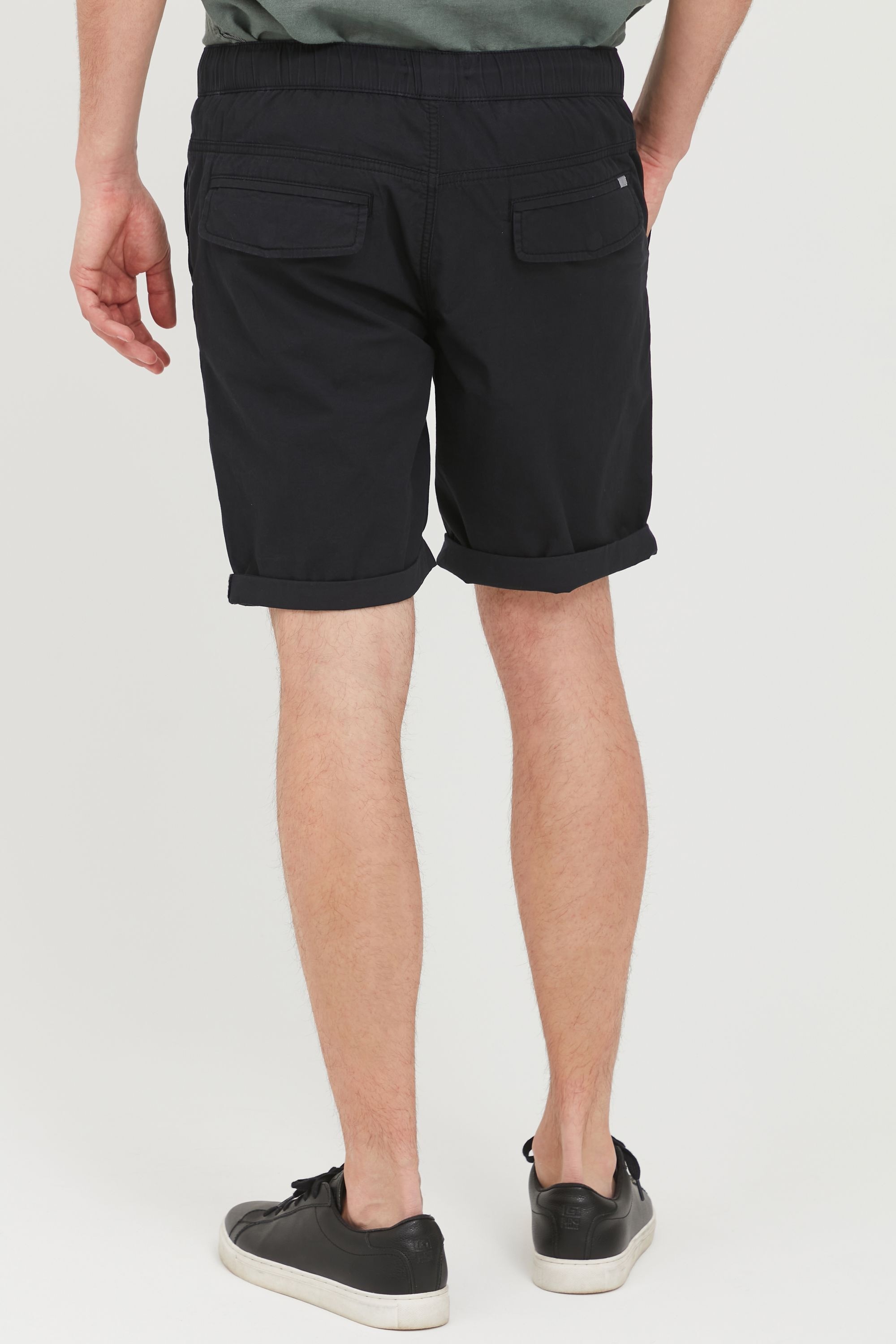 !solid Chinoshorts SOLID "Chinoshorts SDLinan", Herren, Gr. XL, N-Gr, schwarz, Obermaterial: 98% Baumwolle CO. 2% Elasthan EL., Hosen Chinoshorts 3