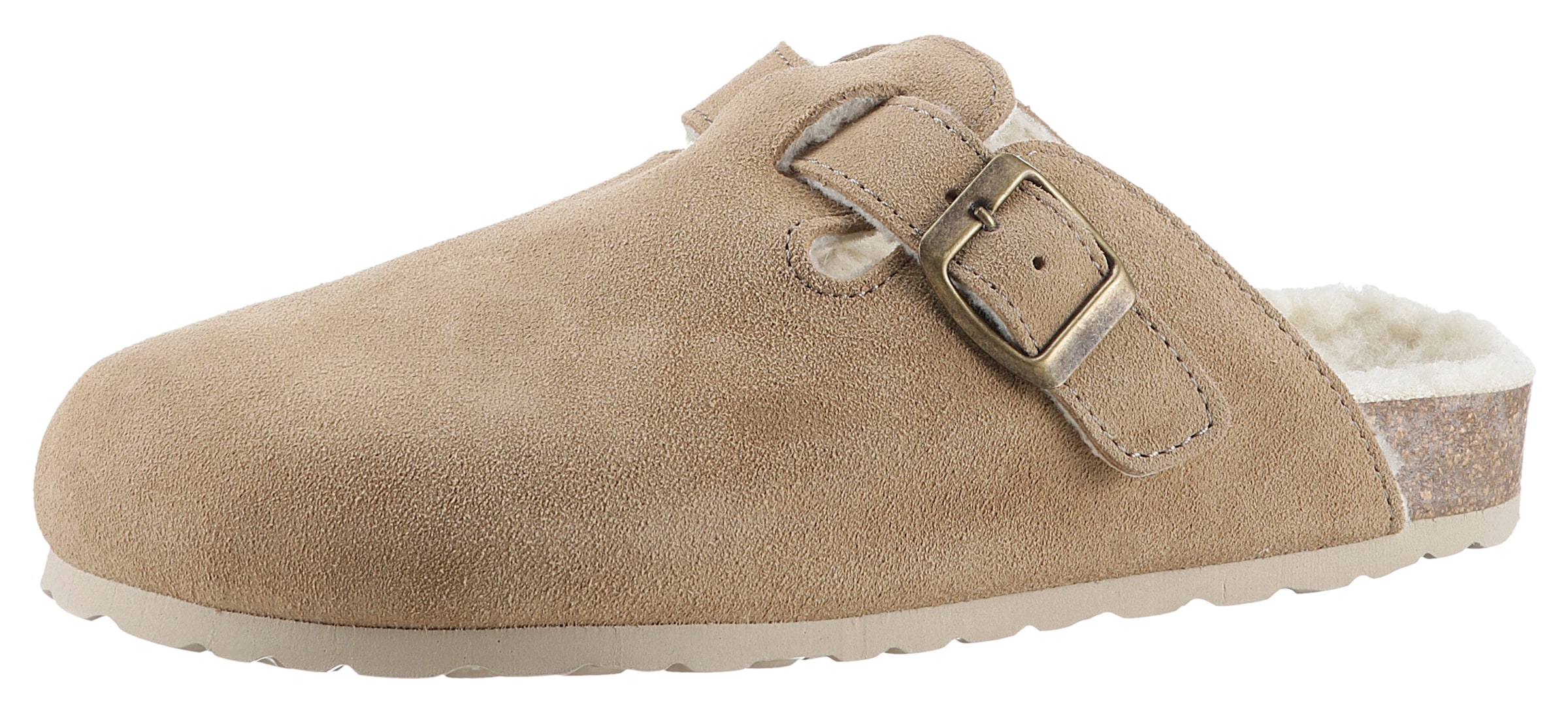 Aniston SHOES Clog "Esc", Hausschuh, Schlappen, Homeslipper mit Warmfutter günstig online kaufen