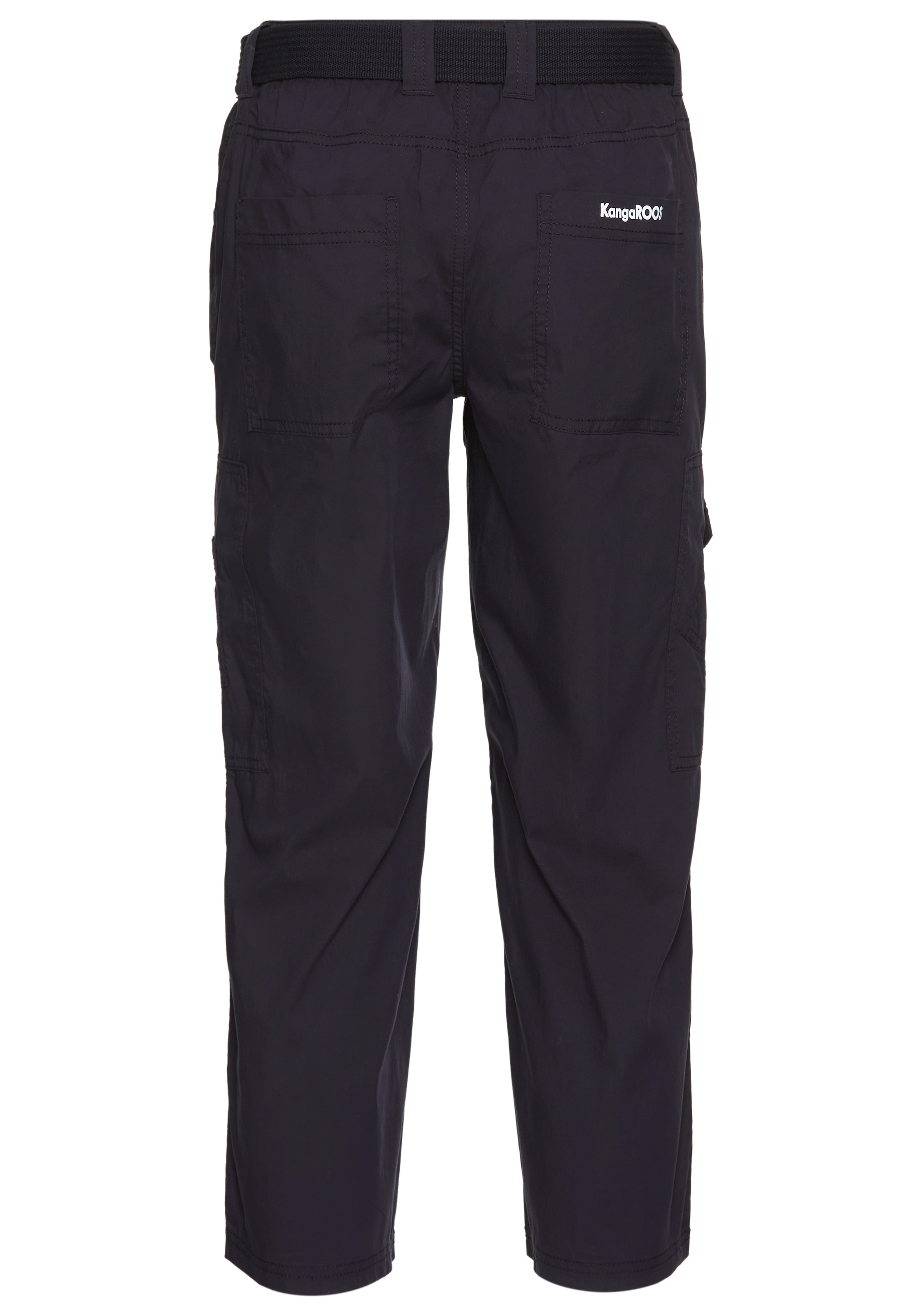 KangaROOS Caprihose, (2 tlg., mit abnehmbarem Gürtel), mit seitlich aufgesetzten Taschen