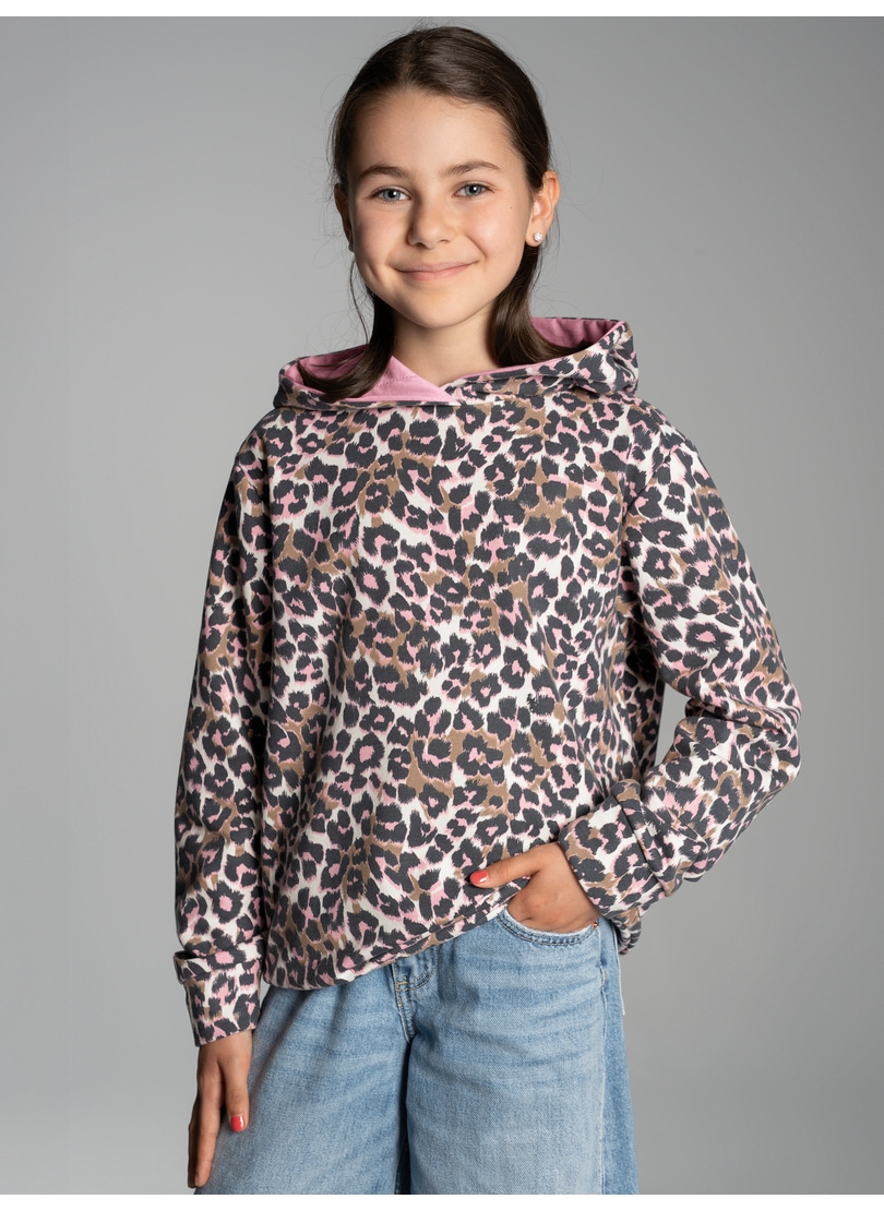 Trigema Kapuzensweatshirt »TRIGEMA Hoodie mit Allover-Leo-Print«