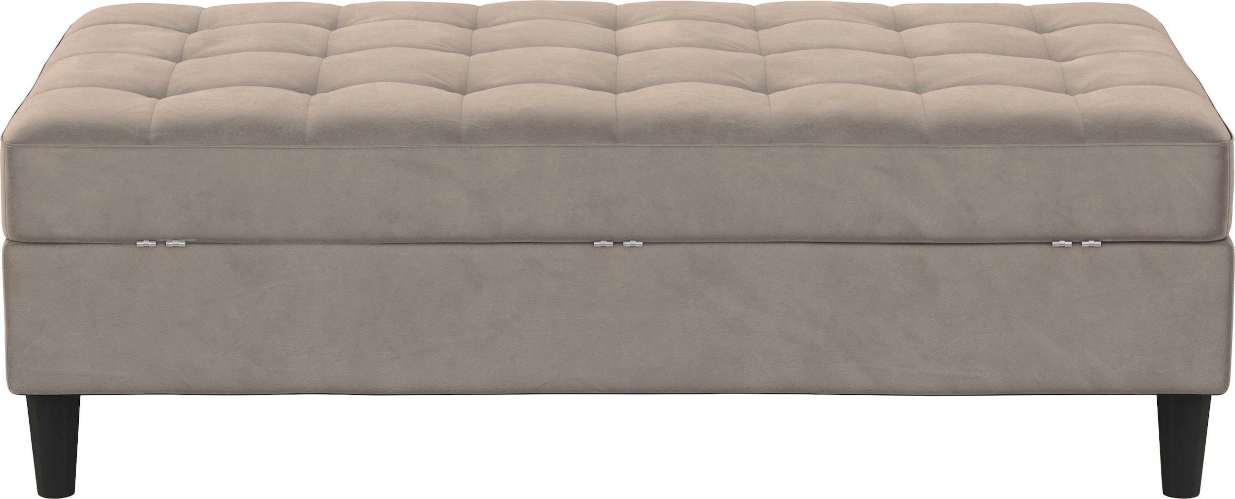 Dorel Home Stauraumhocker »Presley«, Polsterhocker mit Stauraum, frei im Raum stellbar, Sitzhöhe 43 cm
