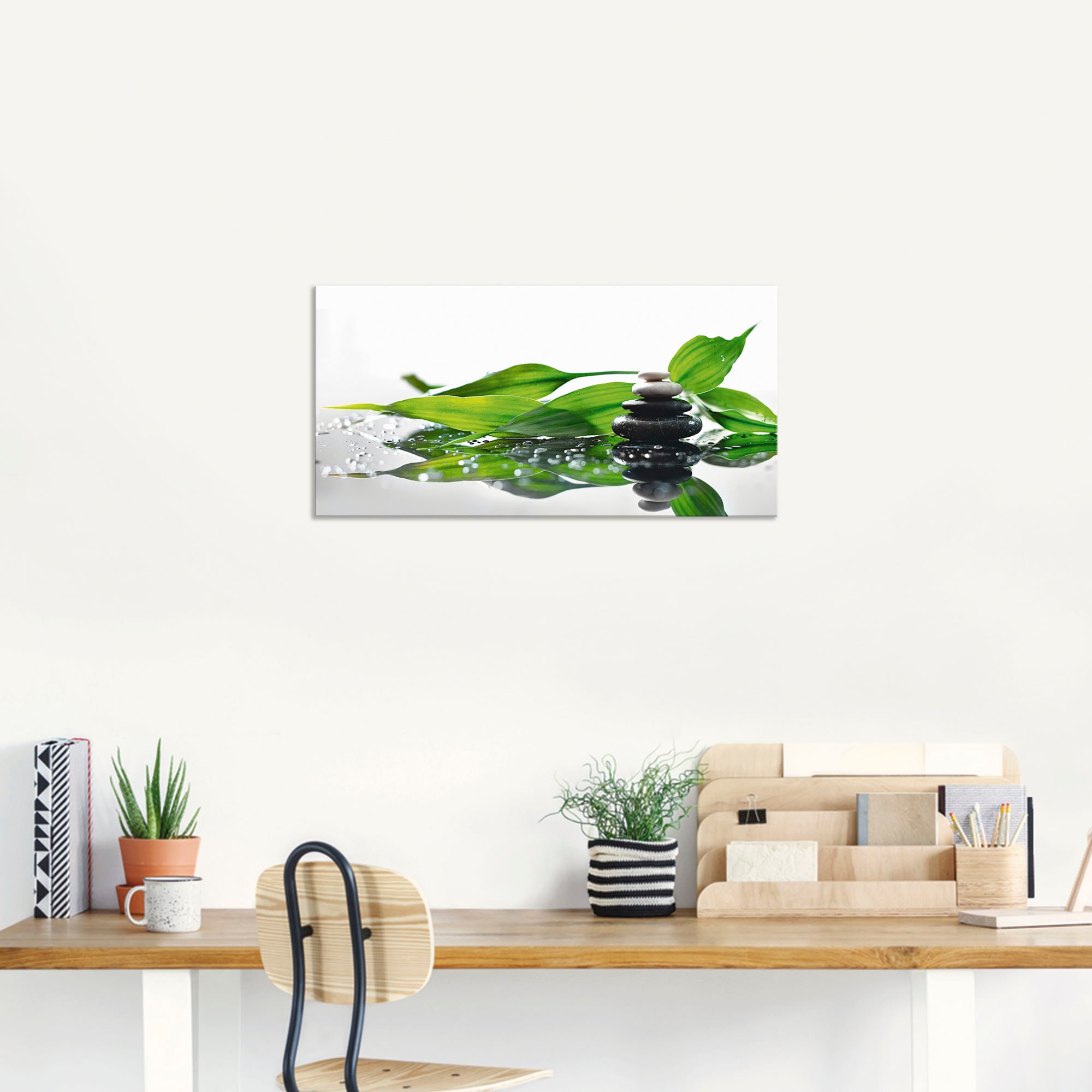 Artland Wandbild »Spa mit Steinen und Bambus«, Zen, (1 St.), als Alubild, Outdoorbild, Leinwandbild in verschied. Größen