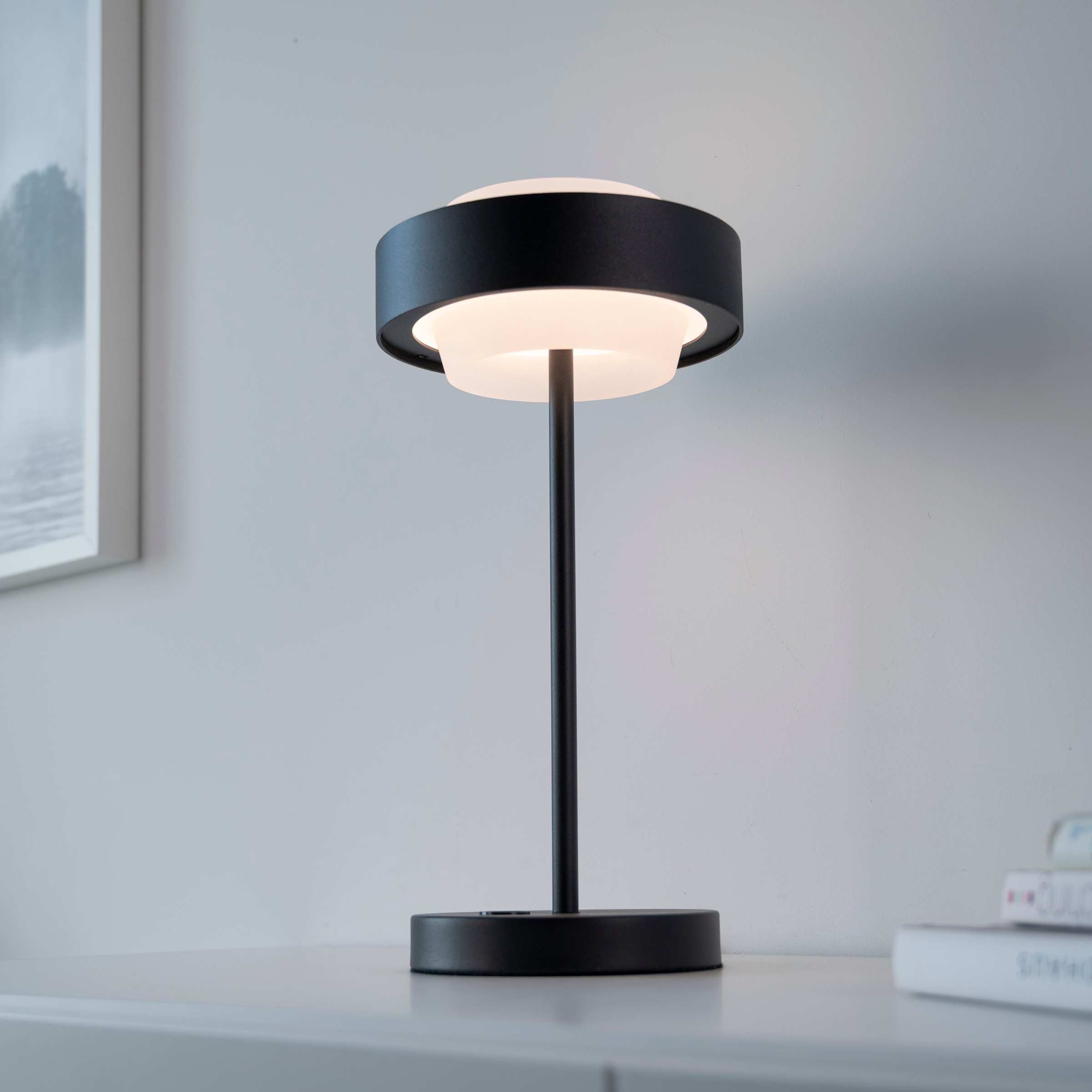 SCHÖNER WOHNEN-Kollektion LED Tischleuchte »ELMO« LED-Board 1 Stk. Warmweiß SCHÖNER WOHNEN Kollektion, Touchdimmer, Memoryfunktion