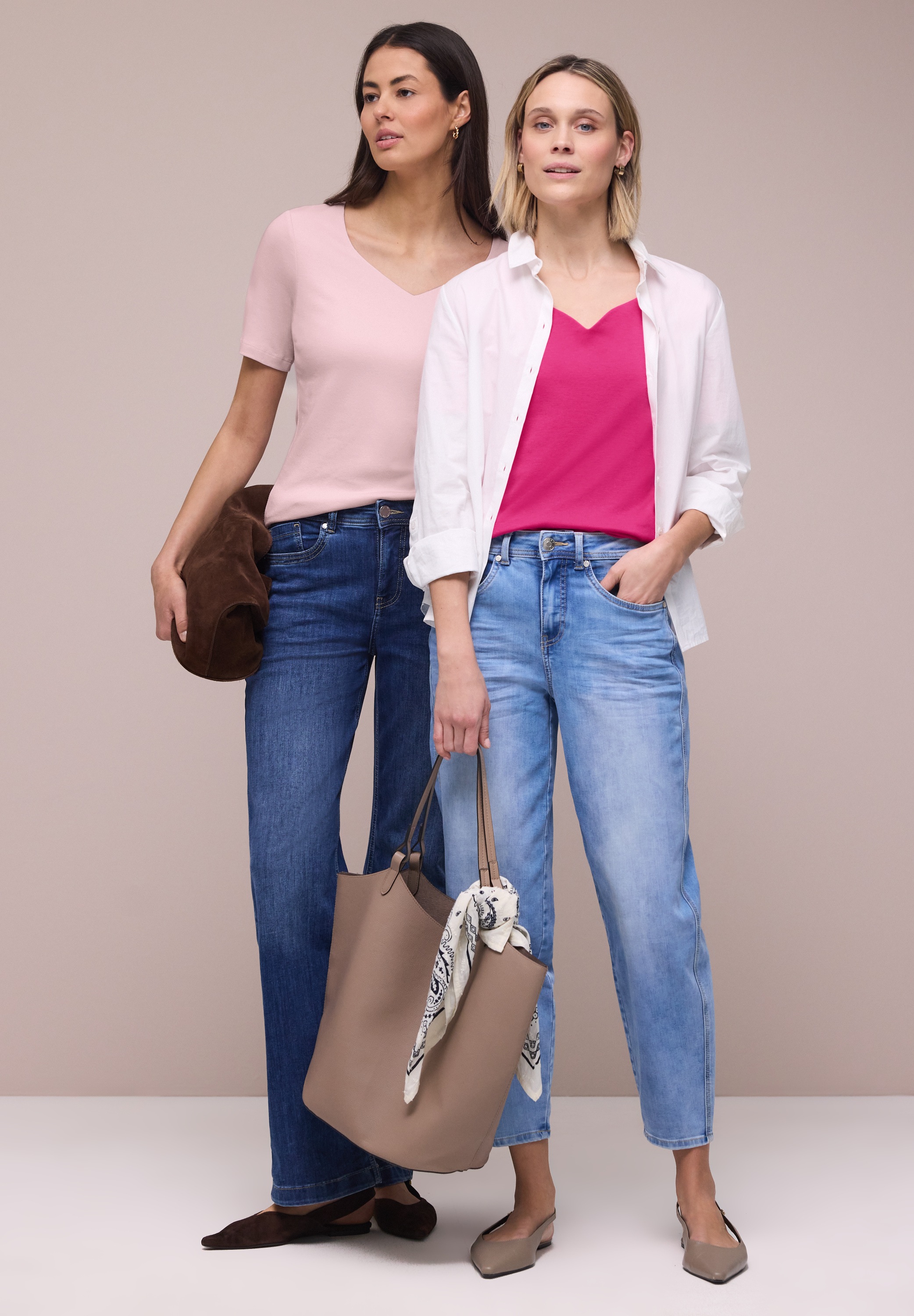 STREET ONE T-Shirt im soften Baumwoll-Mix