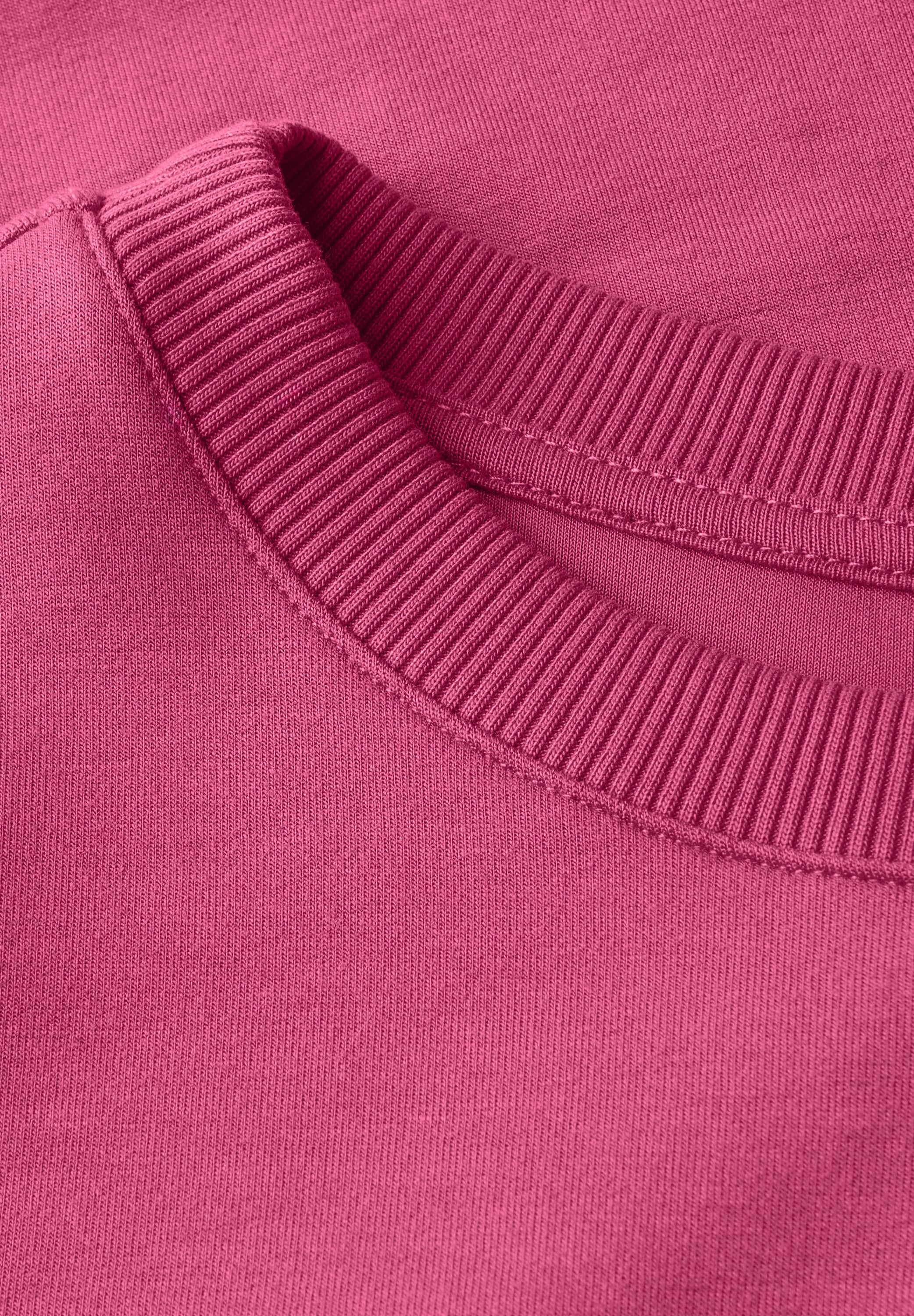 STREET ONE STUDIO Rundhalsshirt, mit gerafften Ärmeln