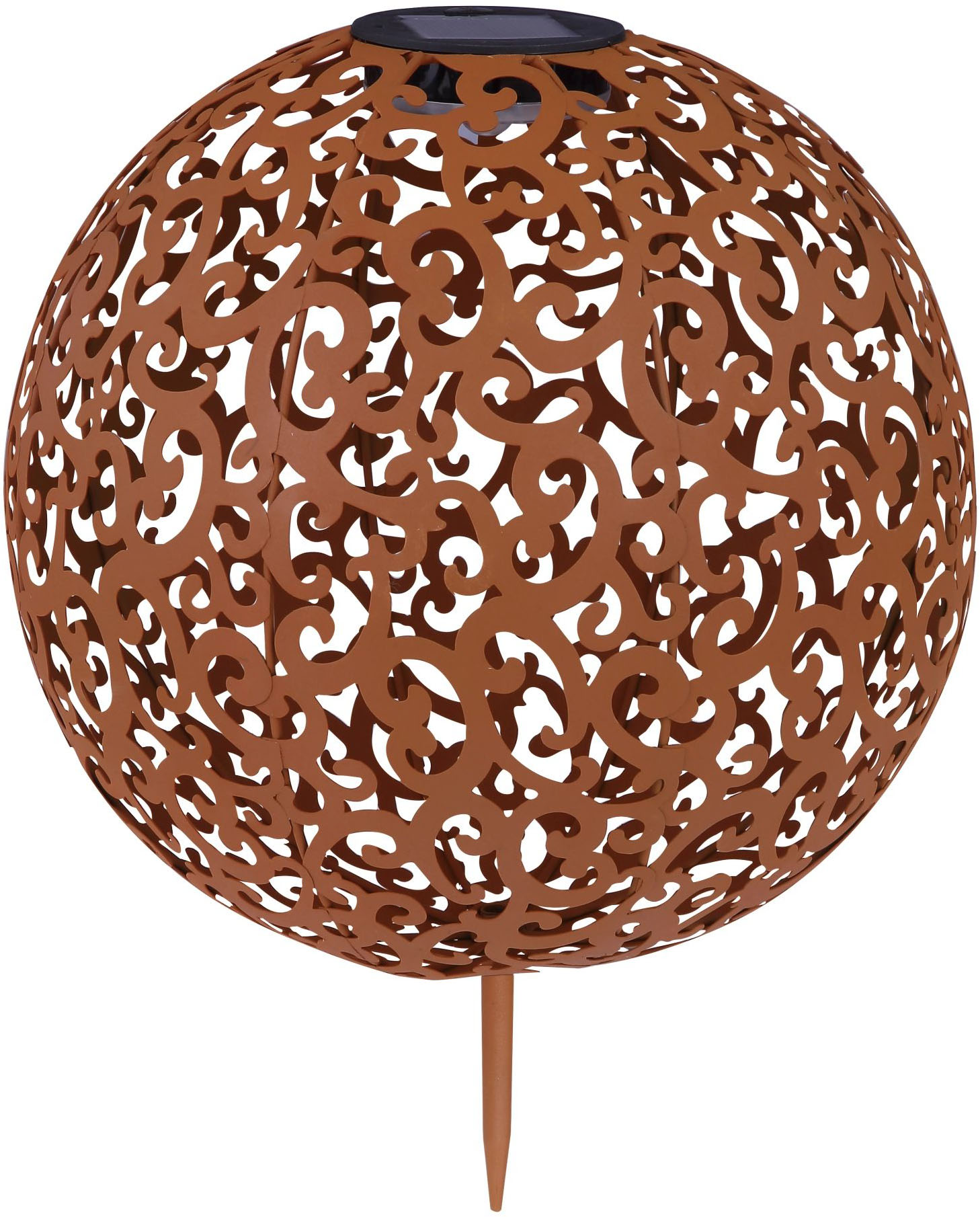 GLOBO LIGHTING LED Solarleuchte "SOLAR" LED-Modul 1 Stk. Warmweiß Solarlampe für Garten, Toller Lichteffekt, Solarkugel mit Erdspieß