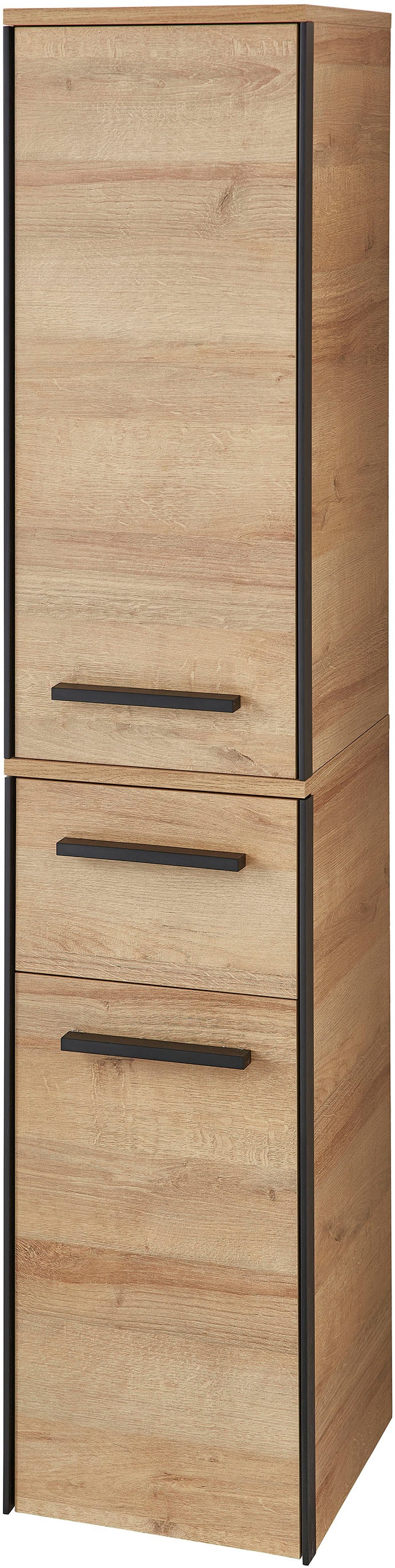 Saphir Badmöbel-Set »Quickset 395 5-teilig, Waschbeckenunterschrank mit LED-Spiegelschrank«, (6 St.), Unterschrank, Hängeschrank, Midischrank, inkl. Türdämpfer, 7 Türen