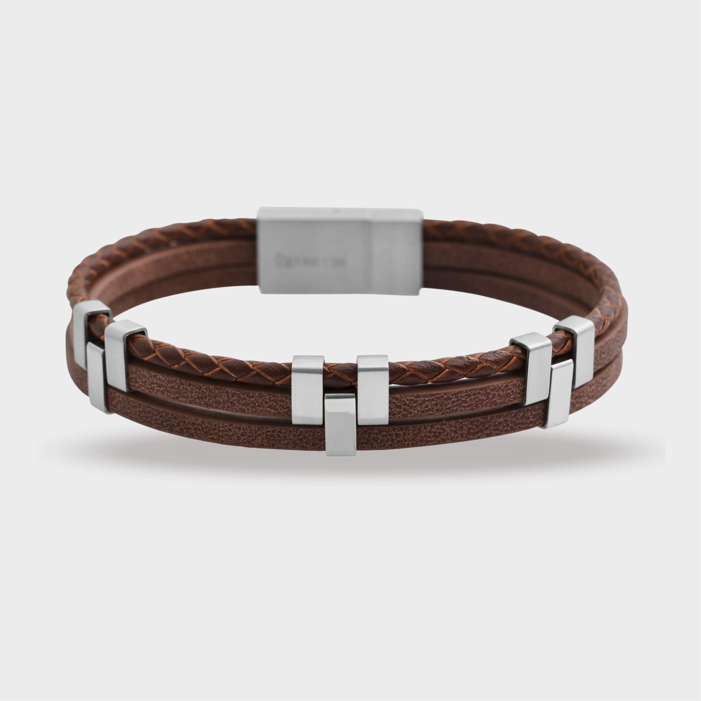 Adelia´s Armband »Unisex Armband – Lederarmband aus Leder 21 cm« Ideal zum Verschenken – schlicht und stilvoll