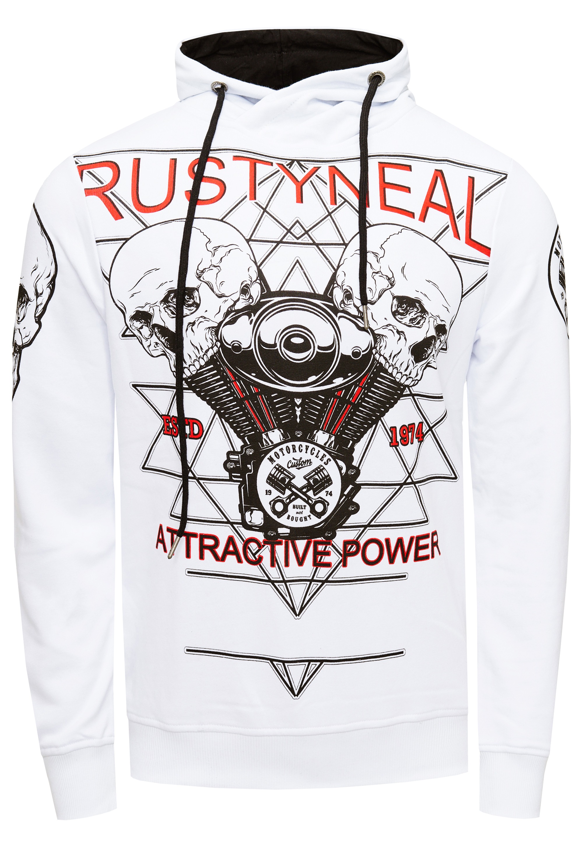 Thumbnail - Rusty Neal Kapuzensweatshirt "Rusty Neal Sweater", mit rockigem Print