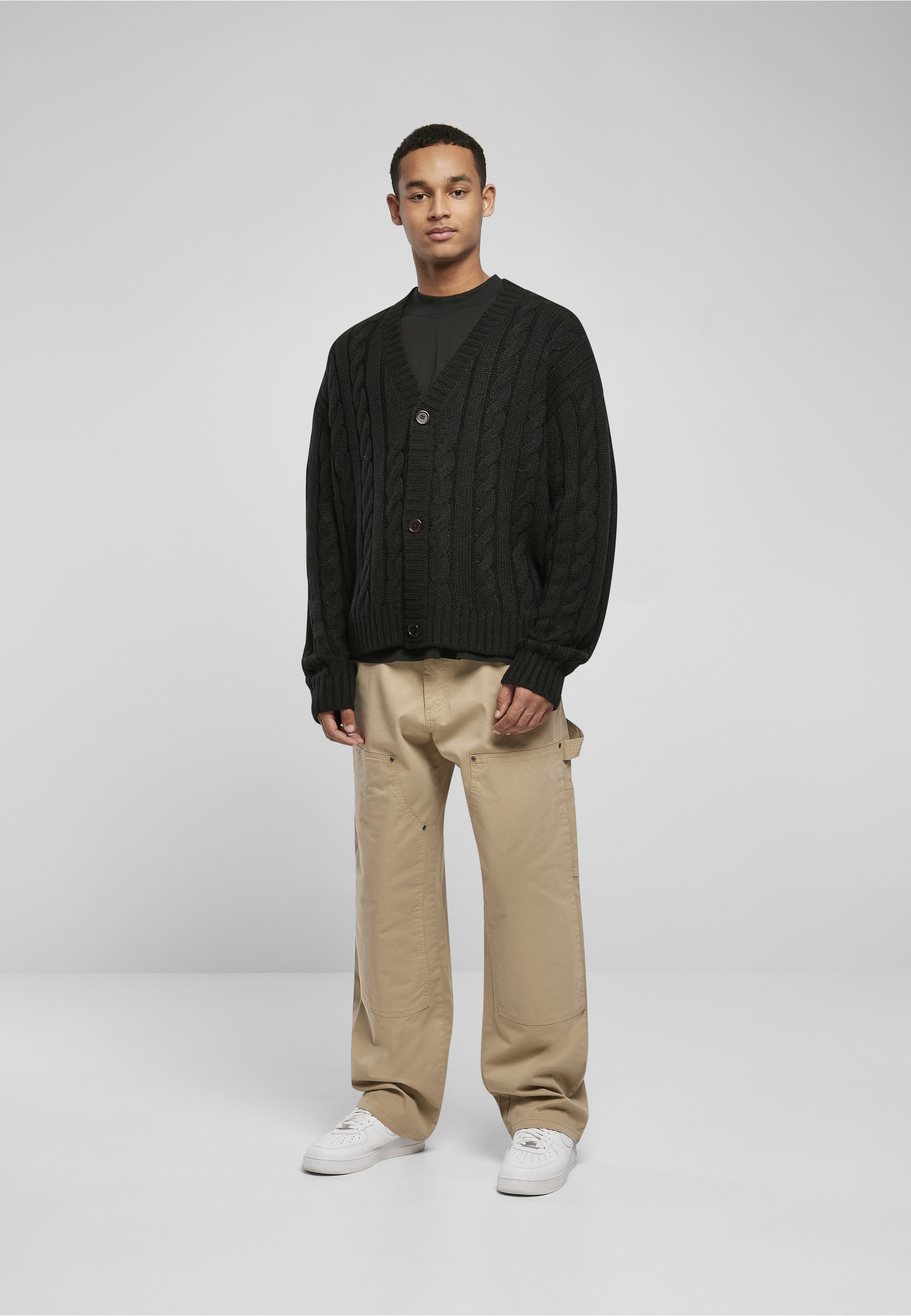 URBAN CLASSICS Cardigan »Urban Classics Herren Boxy Cardigan« 1 Stk.
