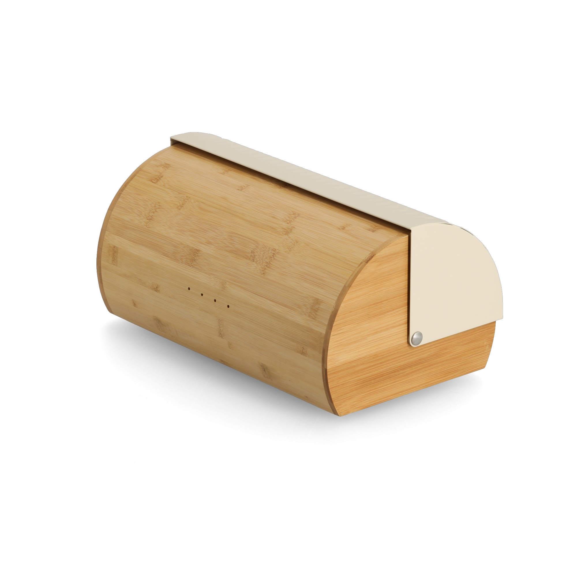 Zeller Present Brotkasten »Brotbox« Bambus/Metall, creme - ca. 36x21x17 cm