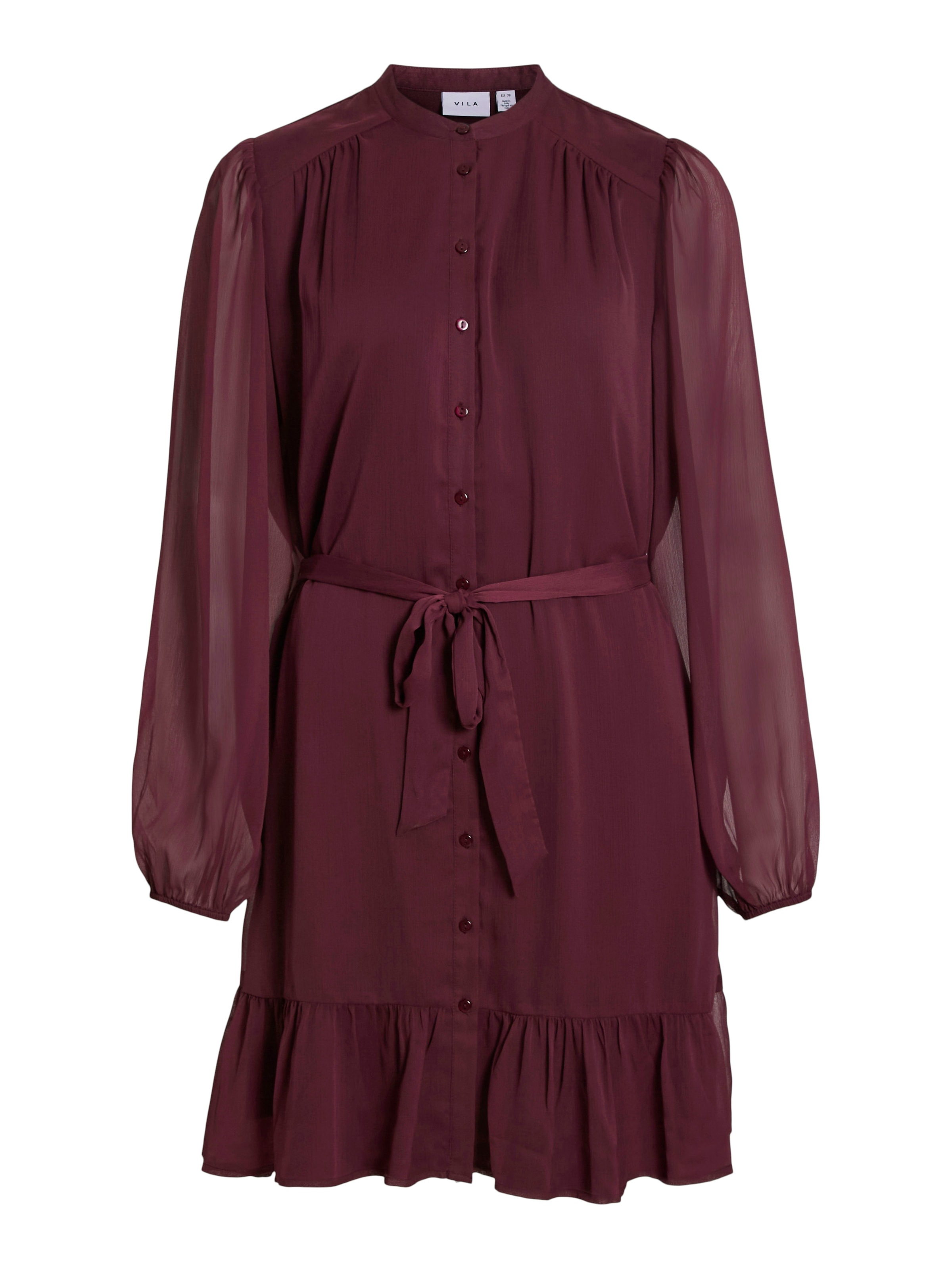 Vila Chiffonkleid "VIFALIA L/S DRESS - NOOS", Sommerkleid günstig online kaufen