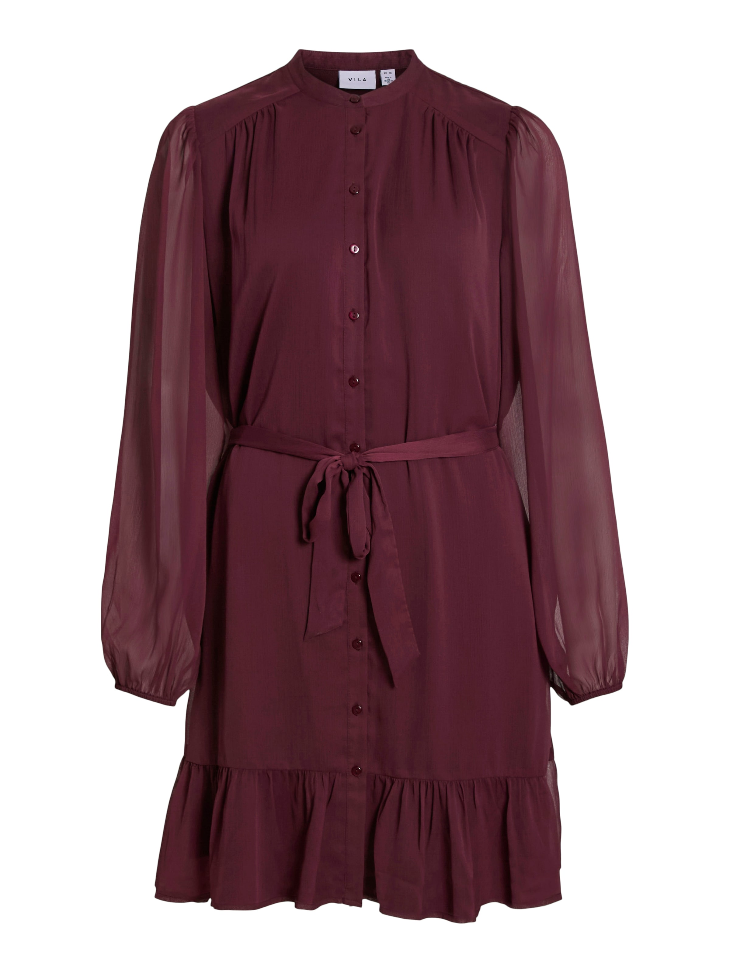 Vila Chiffonkleid "VIFALIA L/S DRESS - NOOS" günstig online kaufen