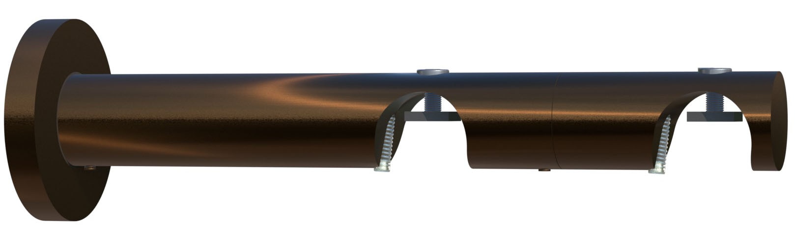 indeko Kombiträger Ø 20 mm für Vorhangstangen und Innenlaufsysteme günstig online kaufen