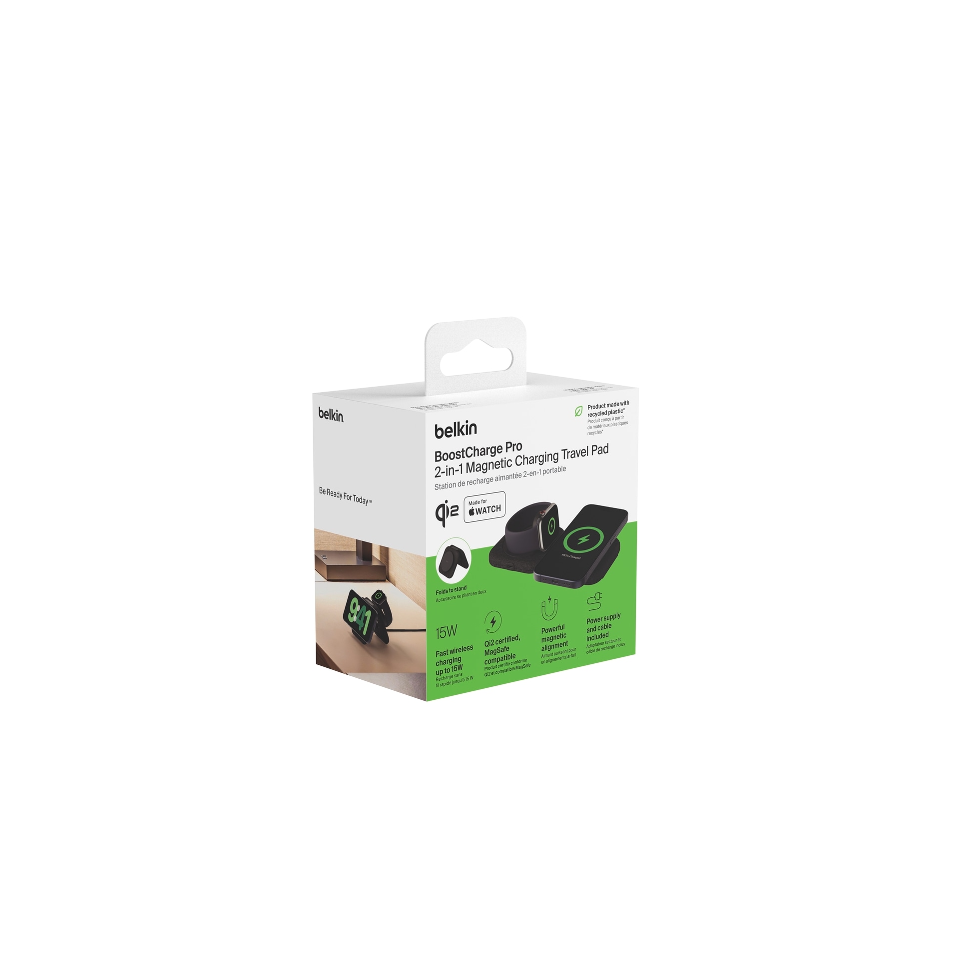 Belkin Wireless Charger »BoostCharge PRO 2-in-1 magnetische Ladestation 15W«