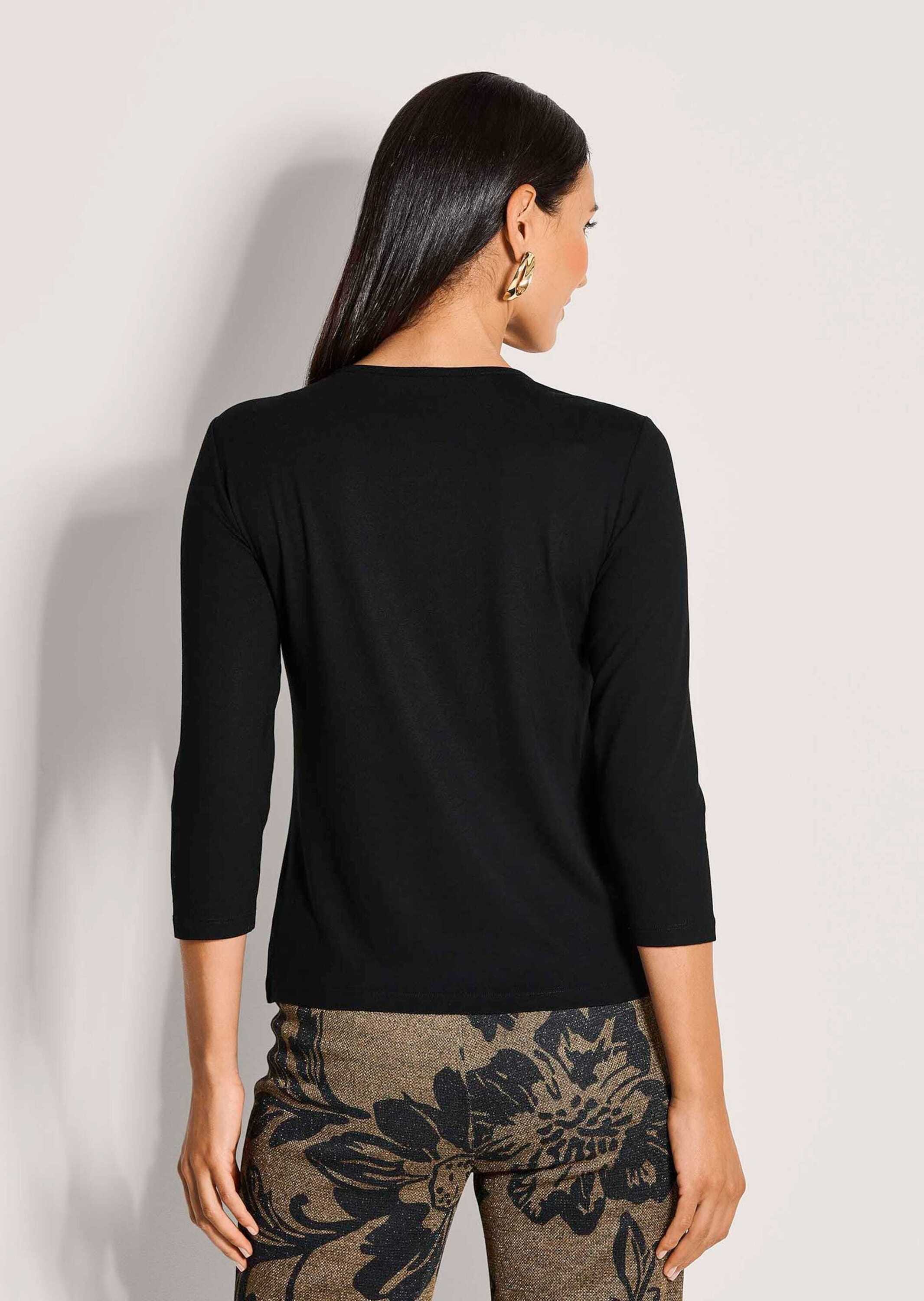 MADELEINE T-Shirt »Glanzshirt Funkelndes Oberteil mit Ziersteinen«