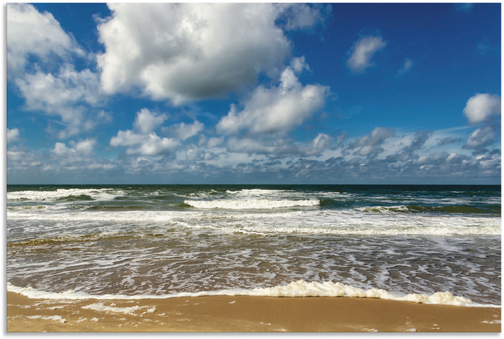 Artland Wandbild "Meeresblick Strand Paal", Strandbilder, (1 St.), als Alubild, Outdoorbild, Poster, Wandaufkleber in ve