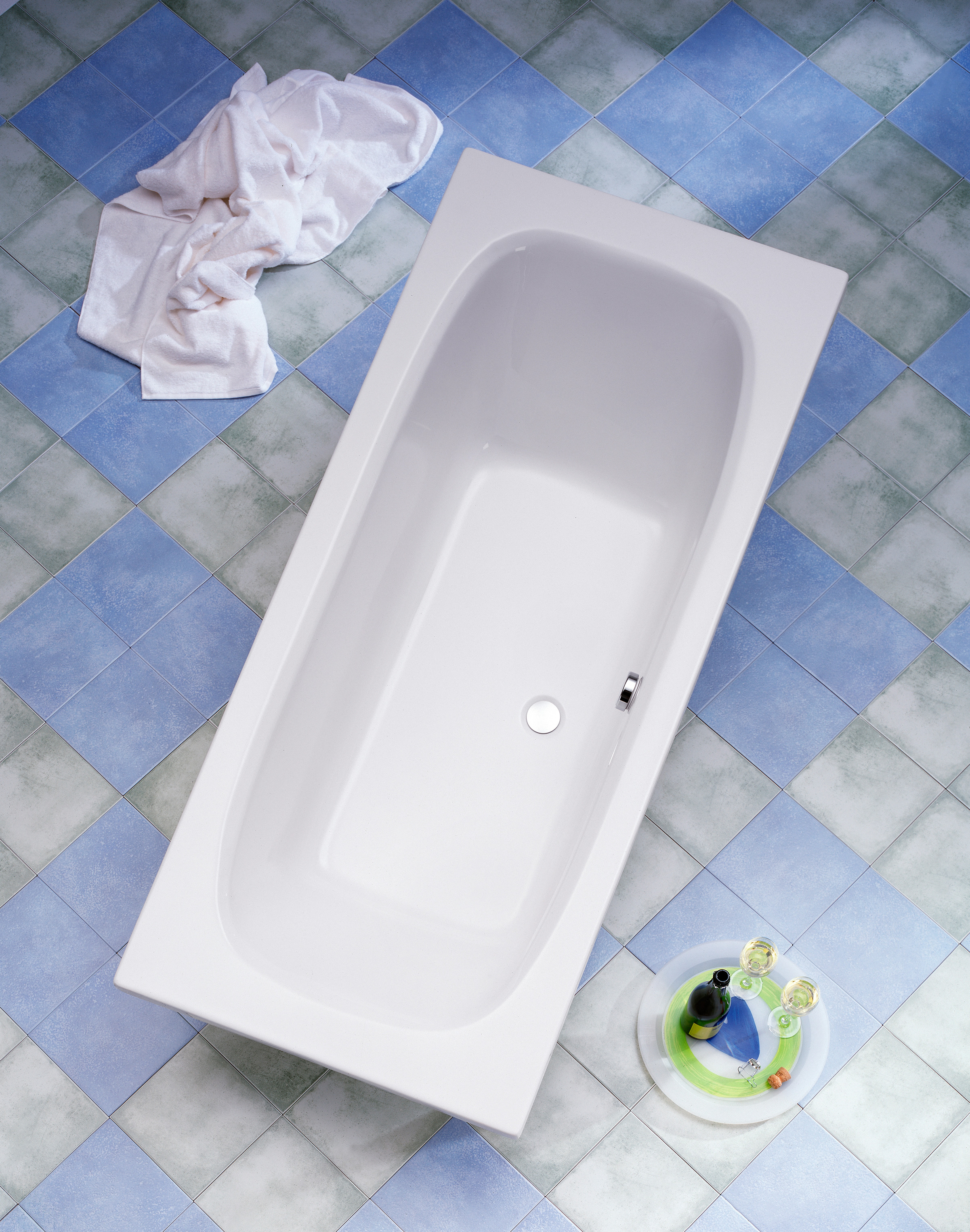 Badewanne OTTOFOND, B:75cm H:40cm L:170cm, weiß, Sanitäracryl, Badewannen, "Malta", 170x75 cm