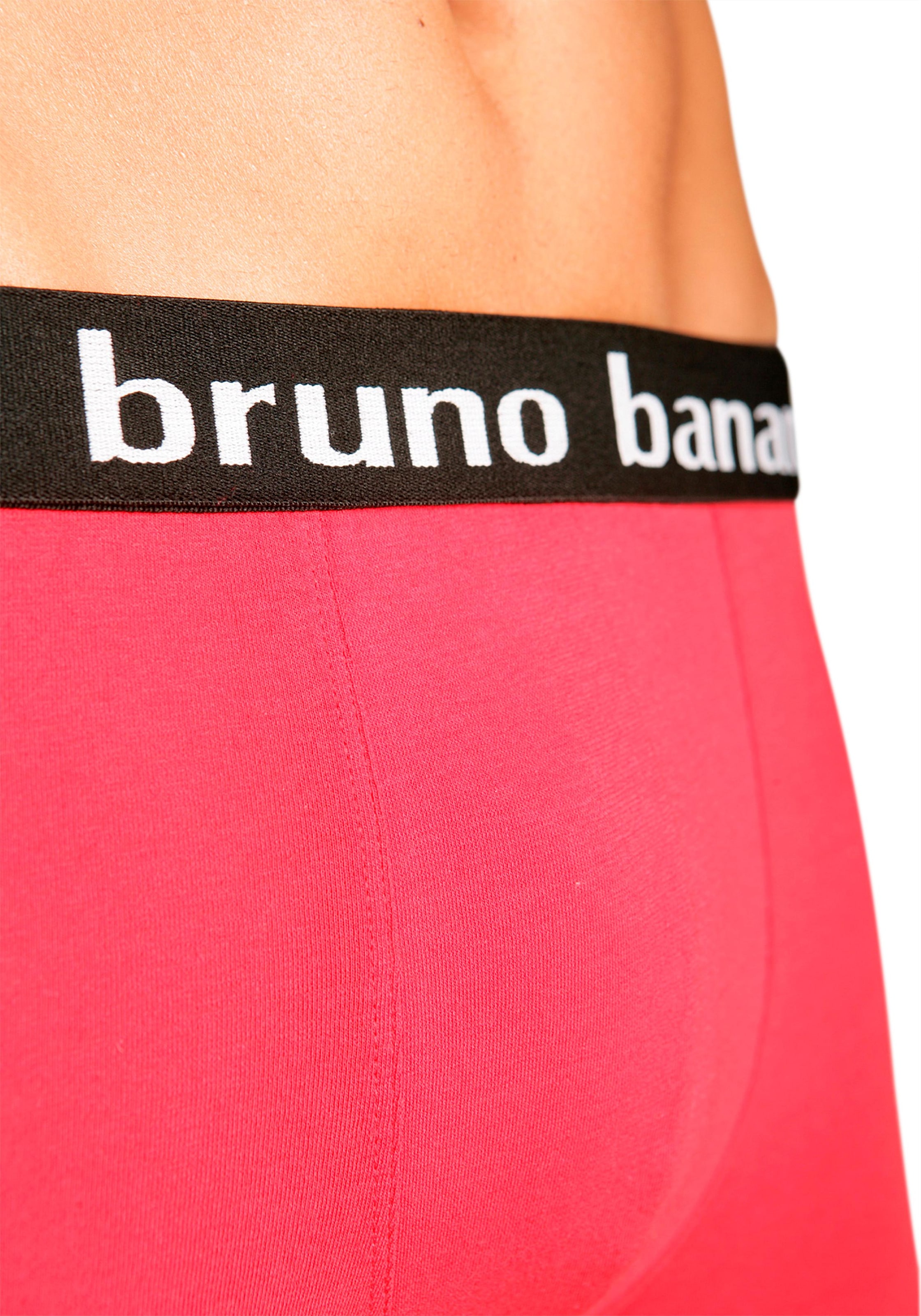 Bruno Banani Boxer, (Packung, 4 St.), mit Kontrast-Webbund