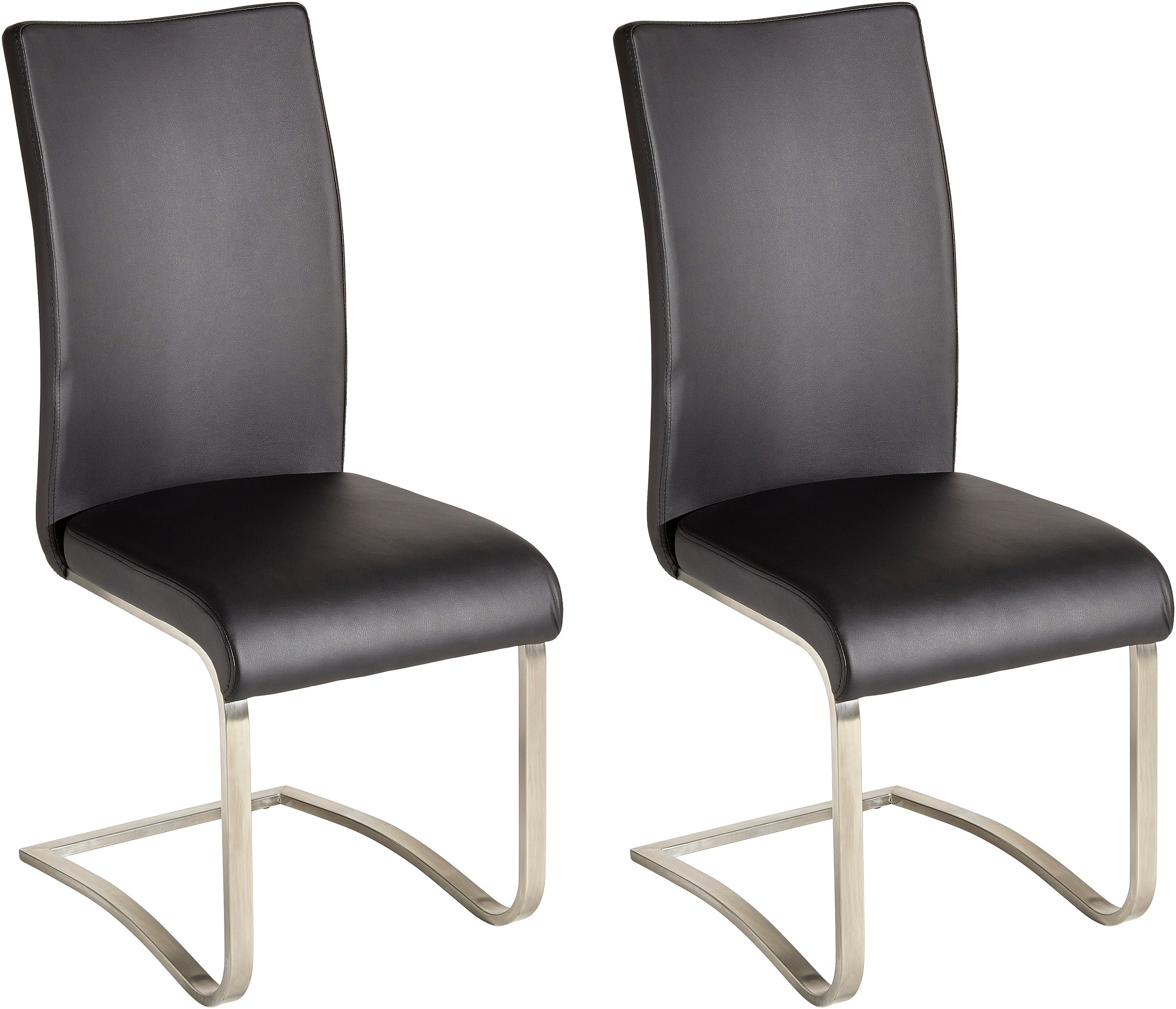 MCA furniture Freischwinger "Arco", (Set), 2 St., Leder, Stuhl mit Echtlede günstig online kaufen