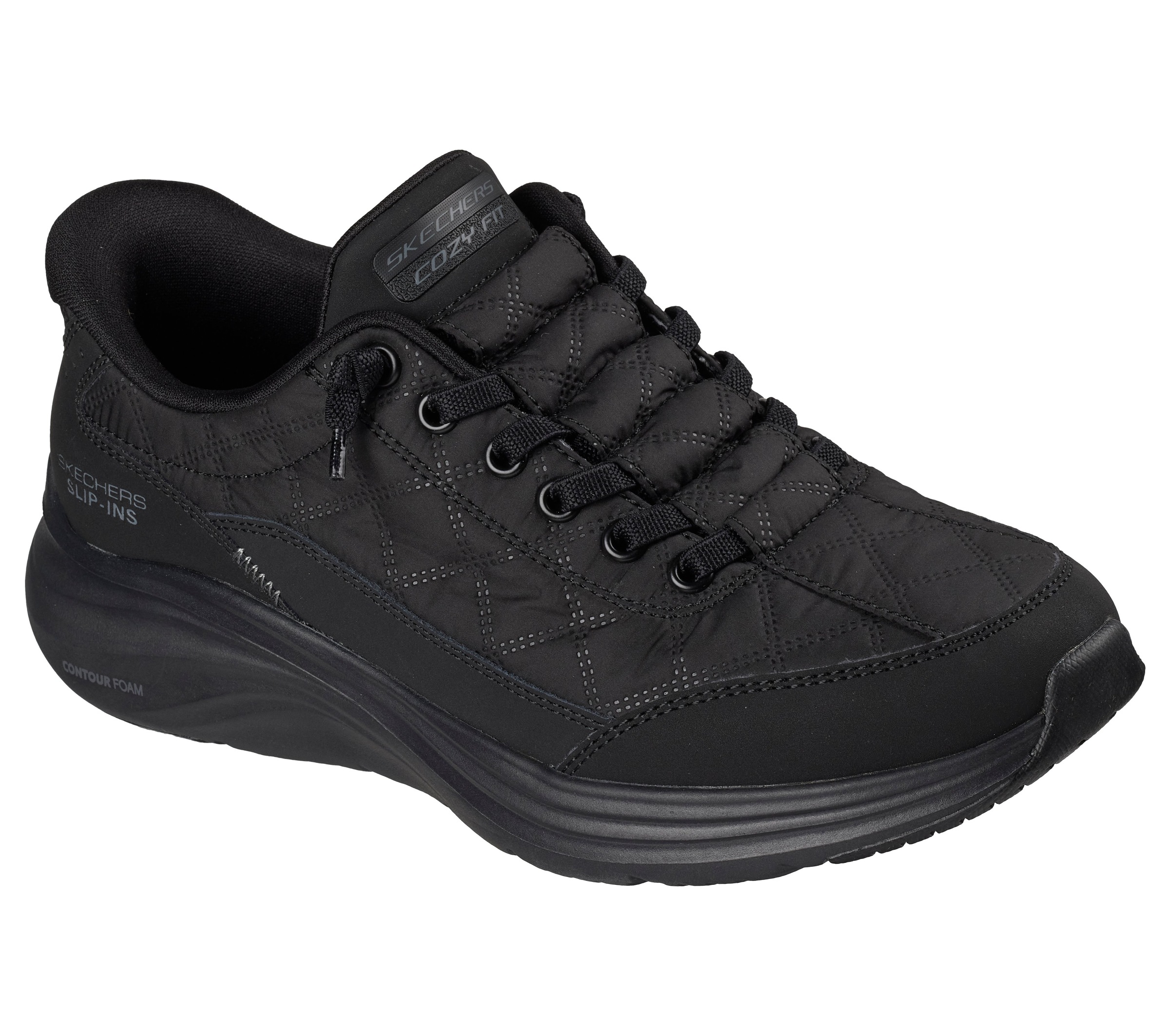 Skechers Contour Foam Cozy Fit Slip-On Sneaker Black 40 2