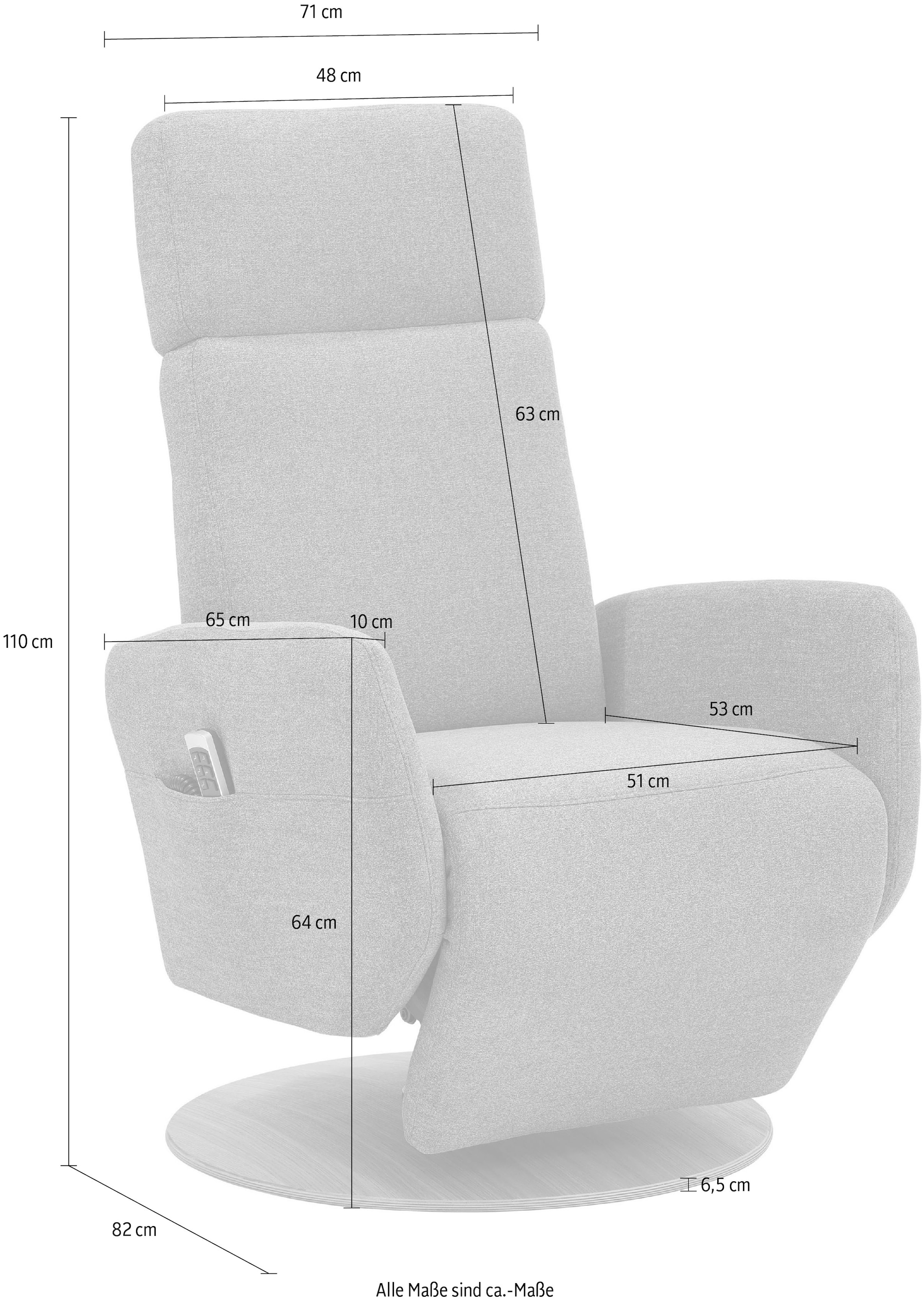 sit&more TV-Sessel »Kobra« wahlweise mit 2 Motoren, 2 Motoren und Akku oder mit 2 Motoren