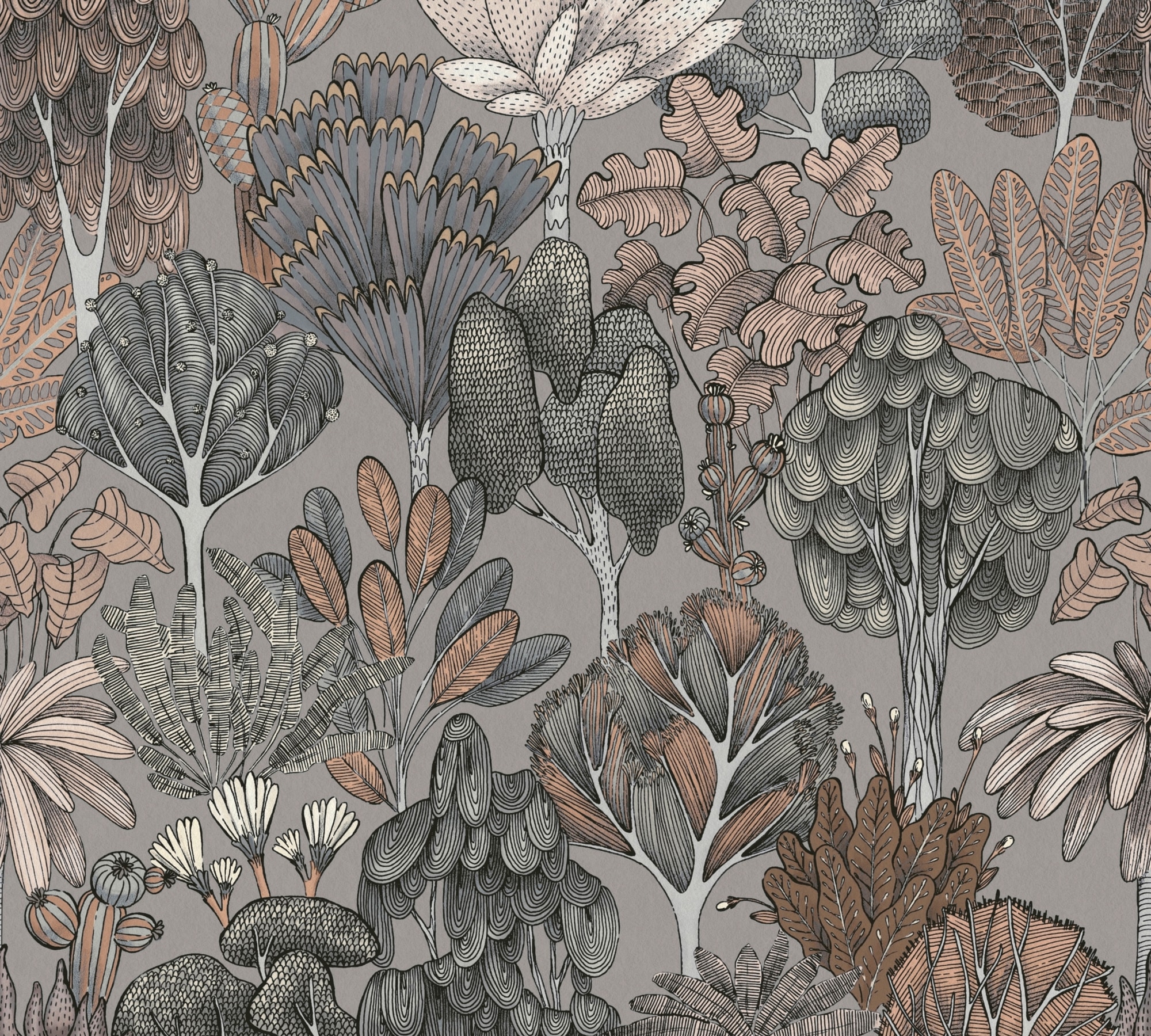 Architects Paper Vliestapete "Floral Impression" Wald botanisch floral glatt Blumentapete Tapete Dschungel Tapeten Wohnzimmer Schlafzimmer Küche
