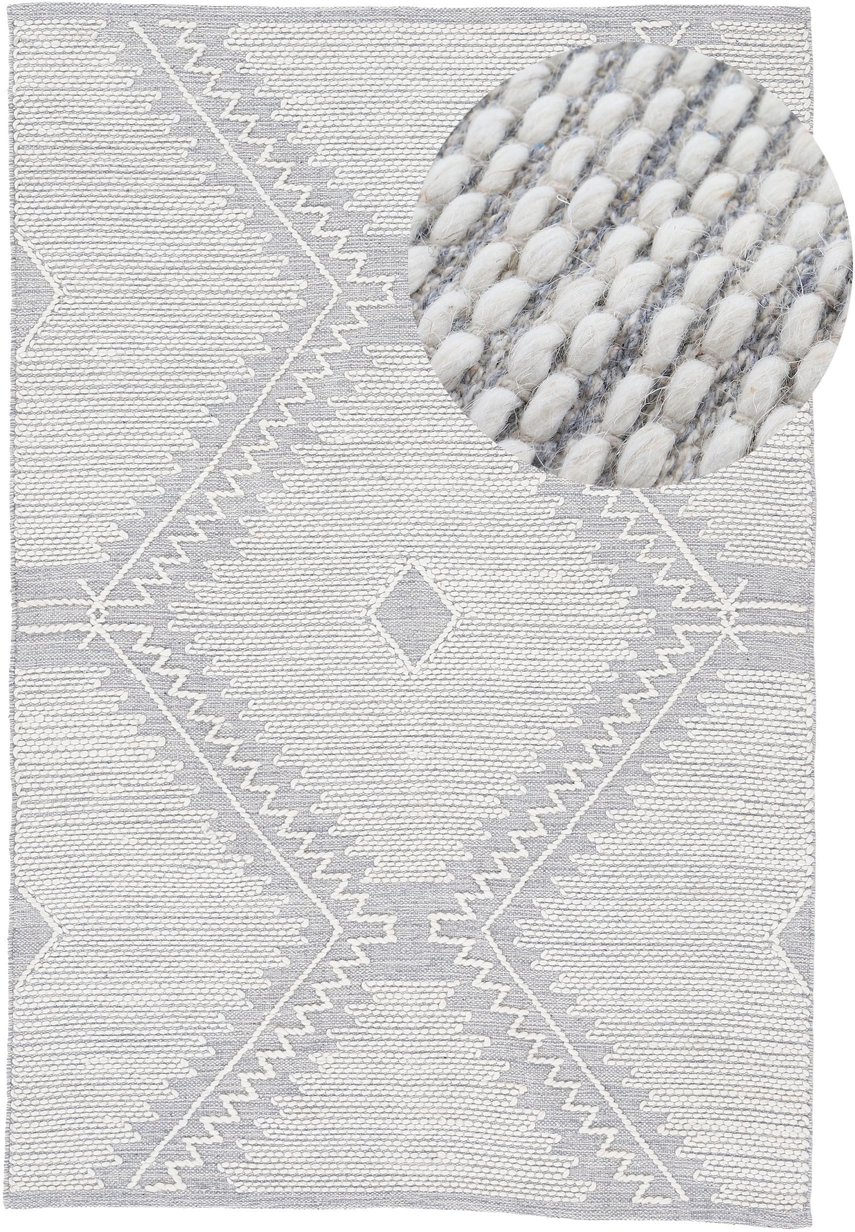carpetfine Teppich »Kelim Durry«, bestellen | rechteckig, reine geometrisch, Baumwolle handgewebt, BAUR Handweb, Effekt, Hoch-Tief