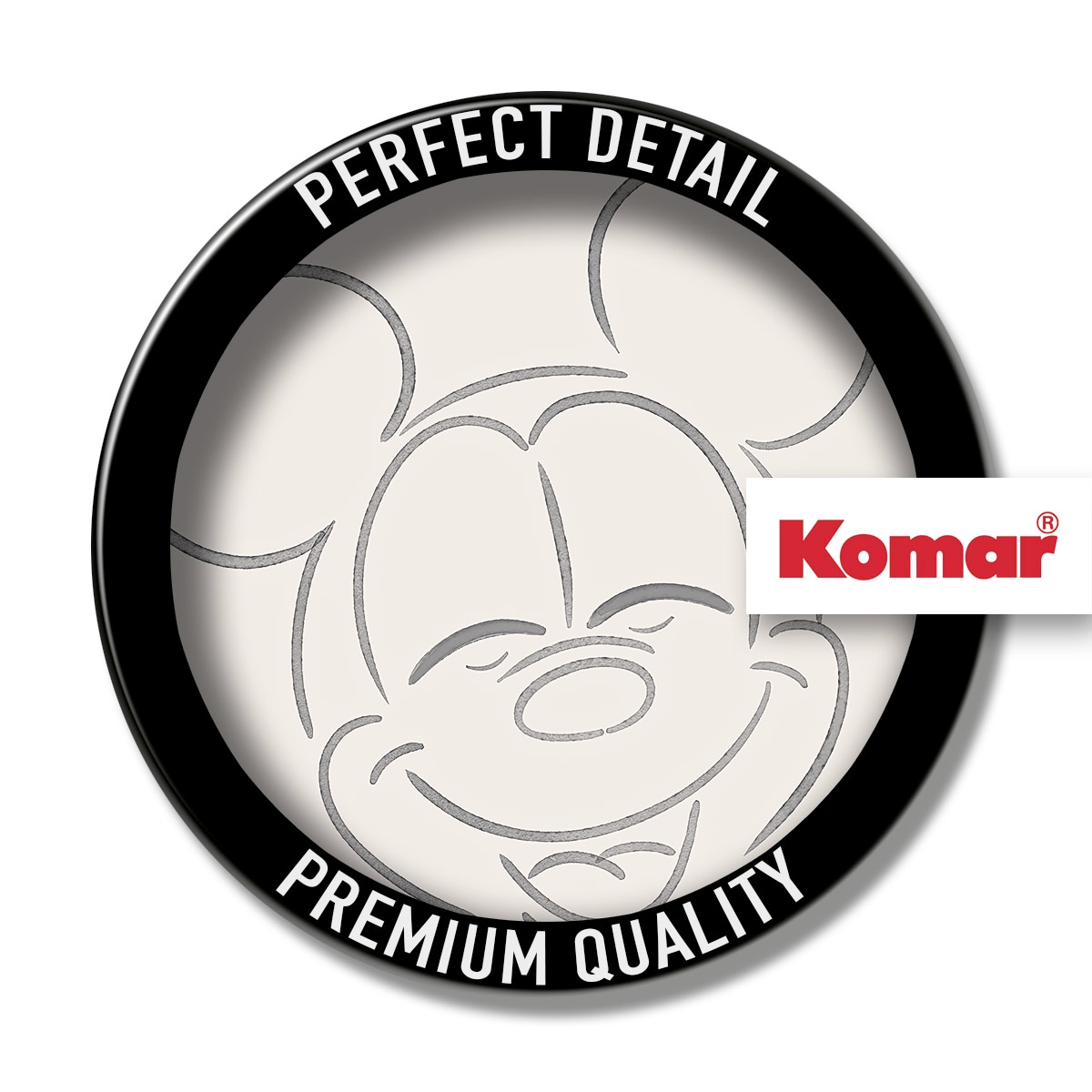 Komar Fototapete »Vlies selbstklebend - Mickey Mouse Joke - Größe 125 x 125 cm«, bedruckt, Kinderzimmer