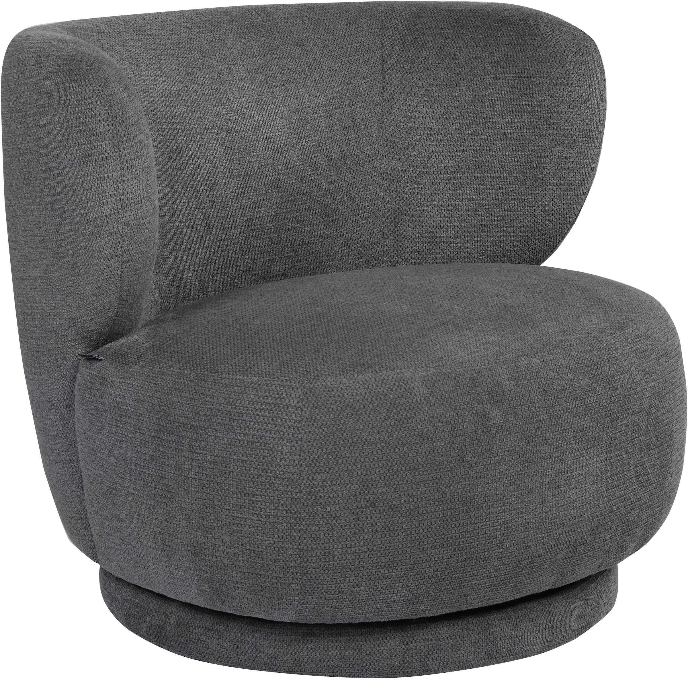 OTTO home Drehsessel »ANNELIN, Loungesessel, Clubsessel« 360° drehbar, Struktur-Bezug