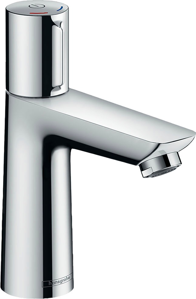 hansgrohe Waschtischarmatur "Talis Select E", 11cm, mit Zugstangen-Ablaufgarnitur, chrom