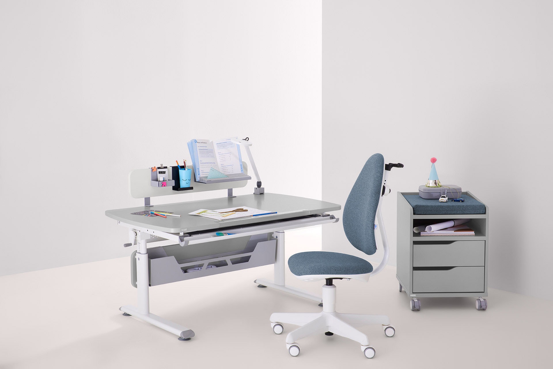 PAIDI Container »Diego Rollcontainer« mit zwei Schubladen und Ablage als Sitzfläche geeignet