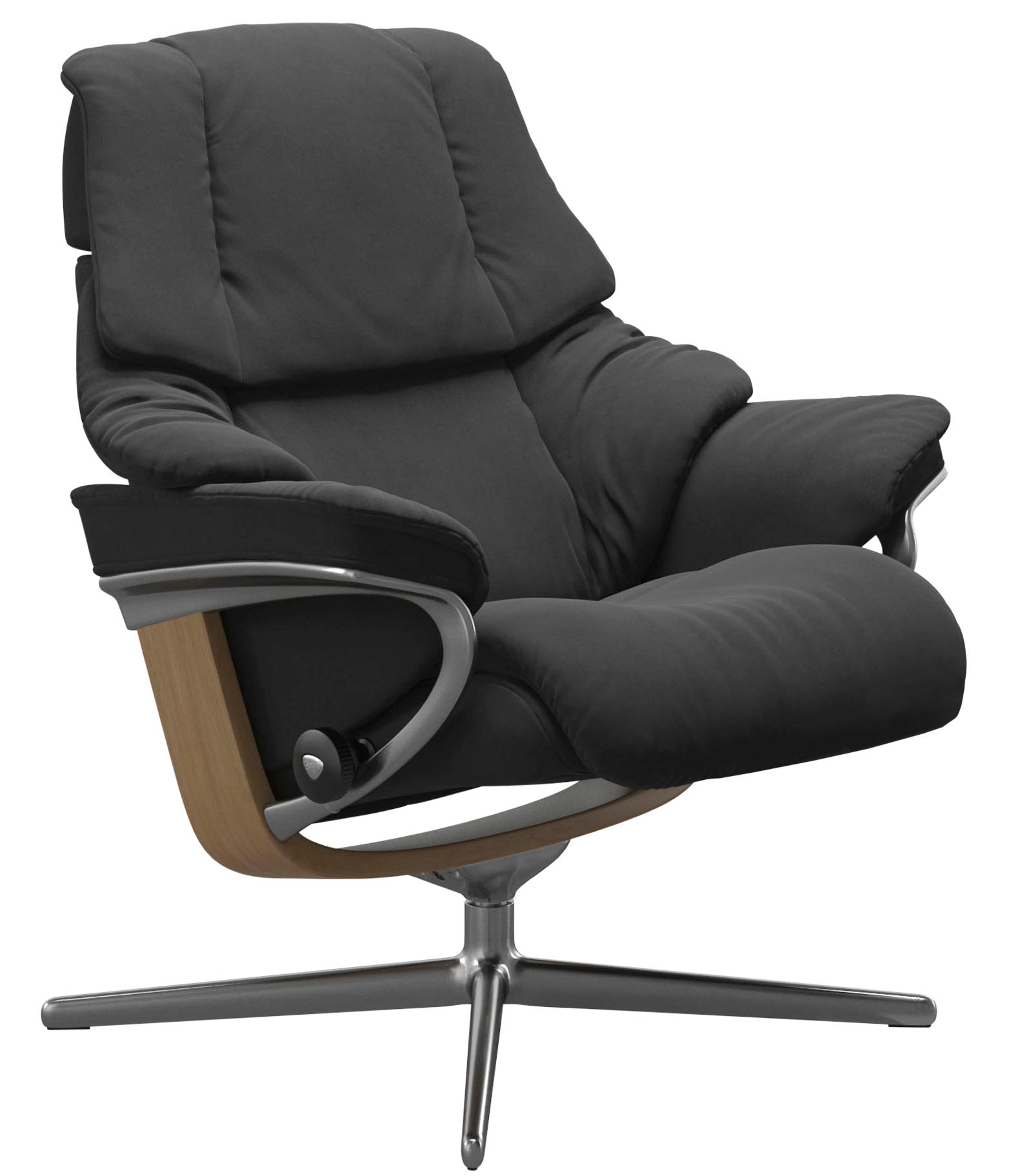 Thumbnail - Stressless Relaxsessel "Reno" mit Cross Base, Größe S, M & L, Holzakzent Eiche