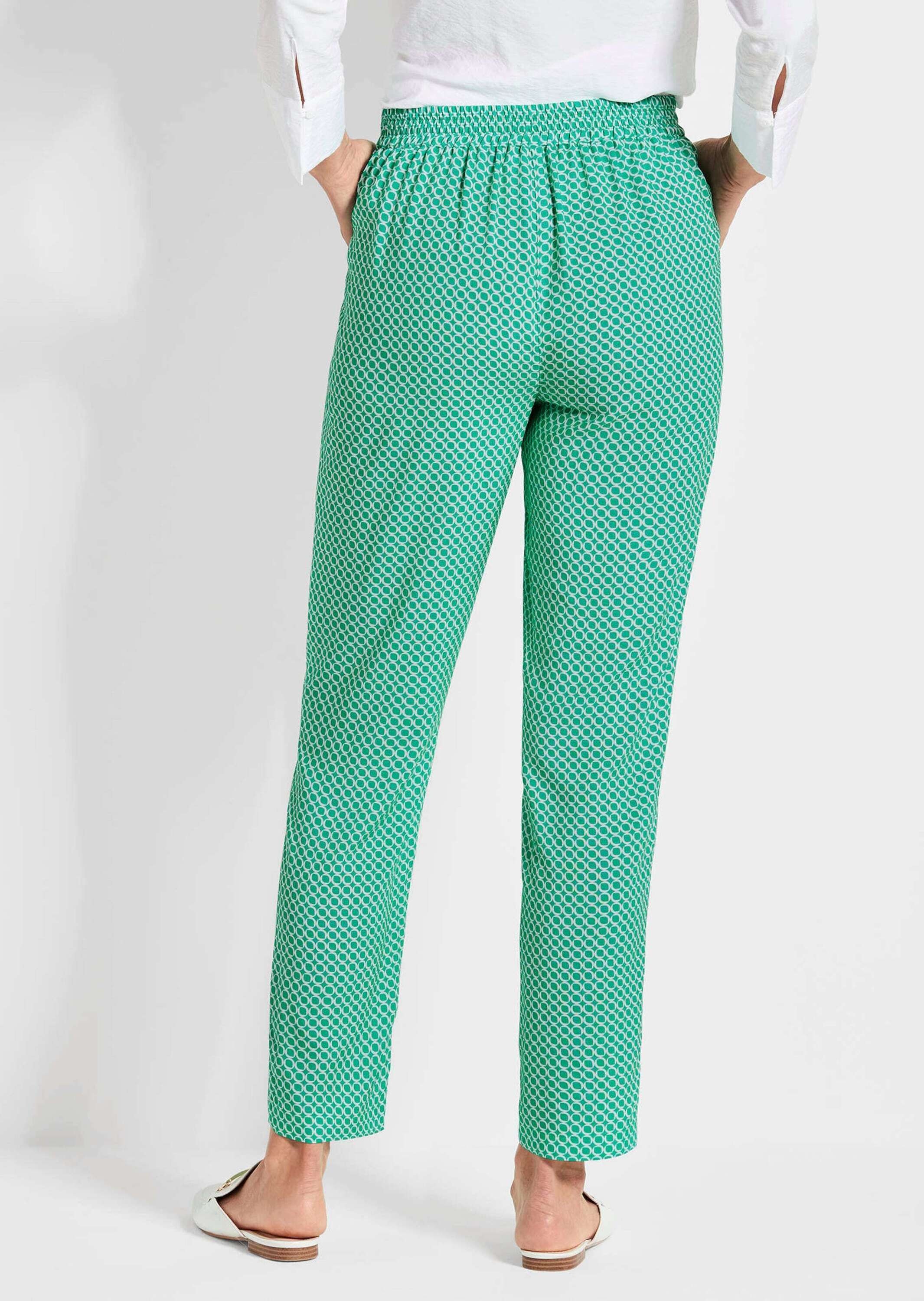 GOLDNER Stoffhose »Kurzgröße Karottenhose SARA, Viskose«