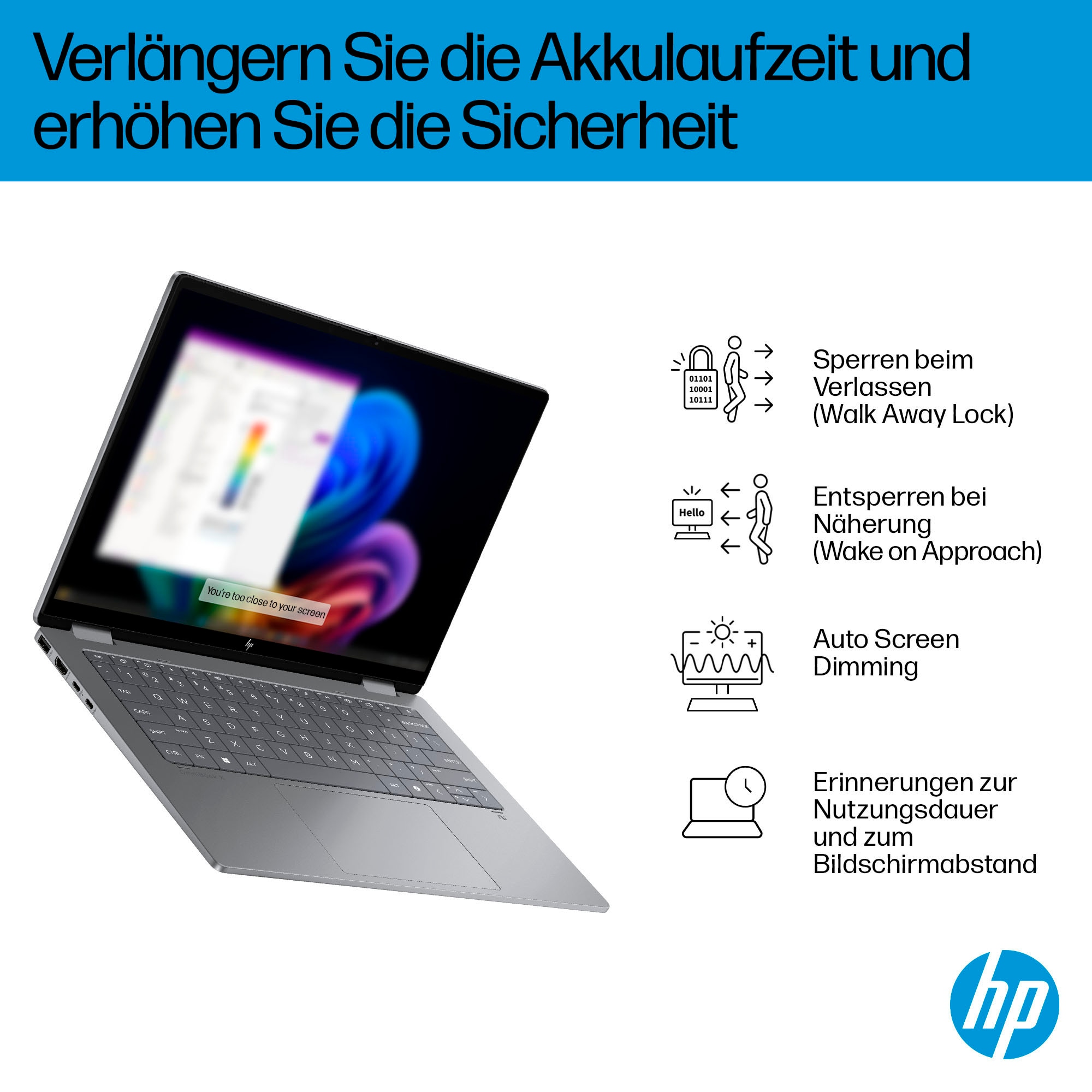 HP Convertible Notebook »OmniBook X Flip 14-fk0078ng«, 35,6 cm, / 14 Zoll, AMD, Ryzen™ AI 7, Radeon 860M, 1000 GB SSD
