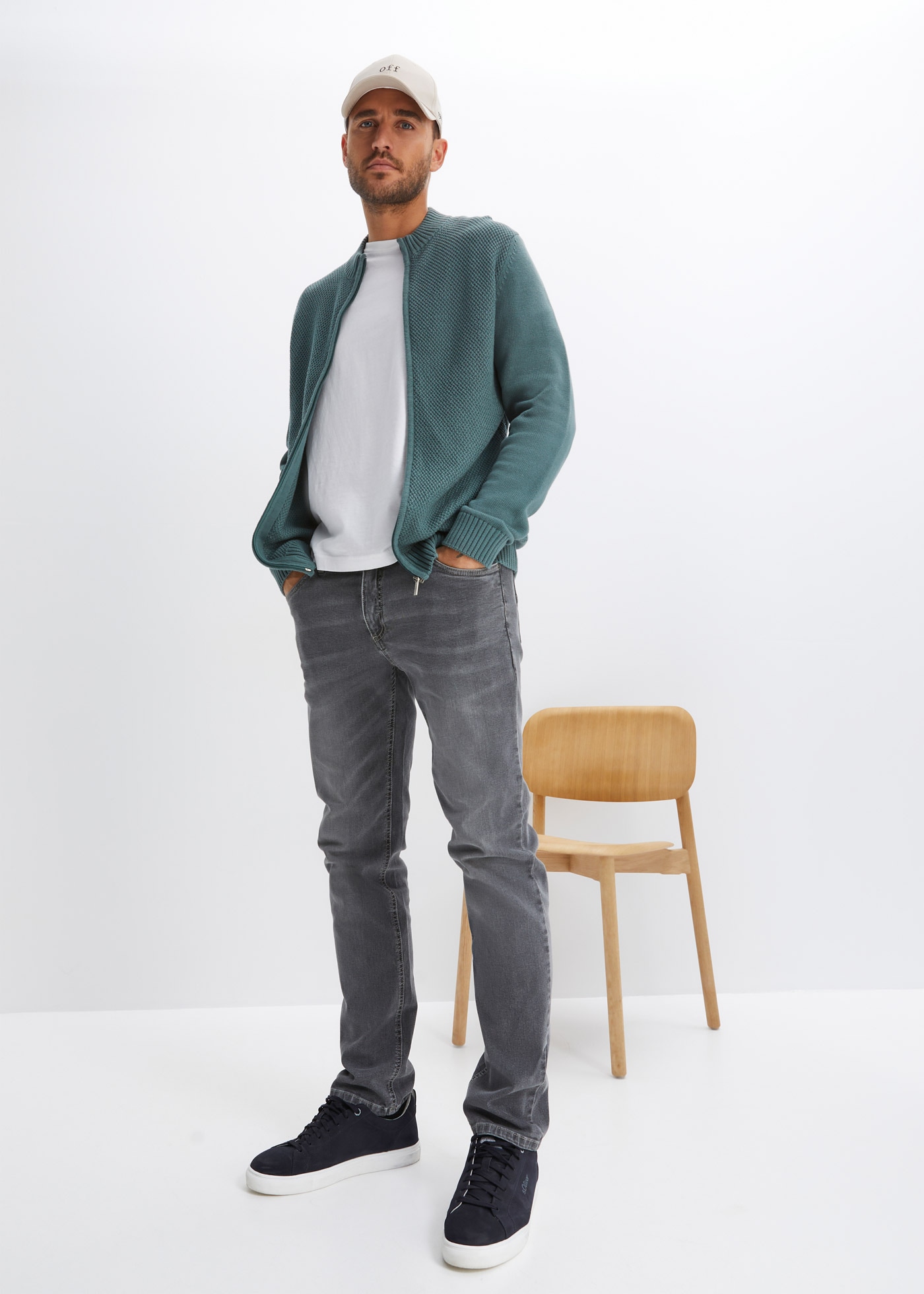 bonprix Strickjacke »Feinstrickjacke aus reiner Baumwolle«, Feinstrickjacke aus reiner Baumwolle
