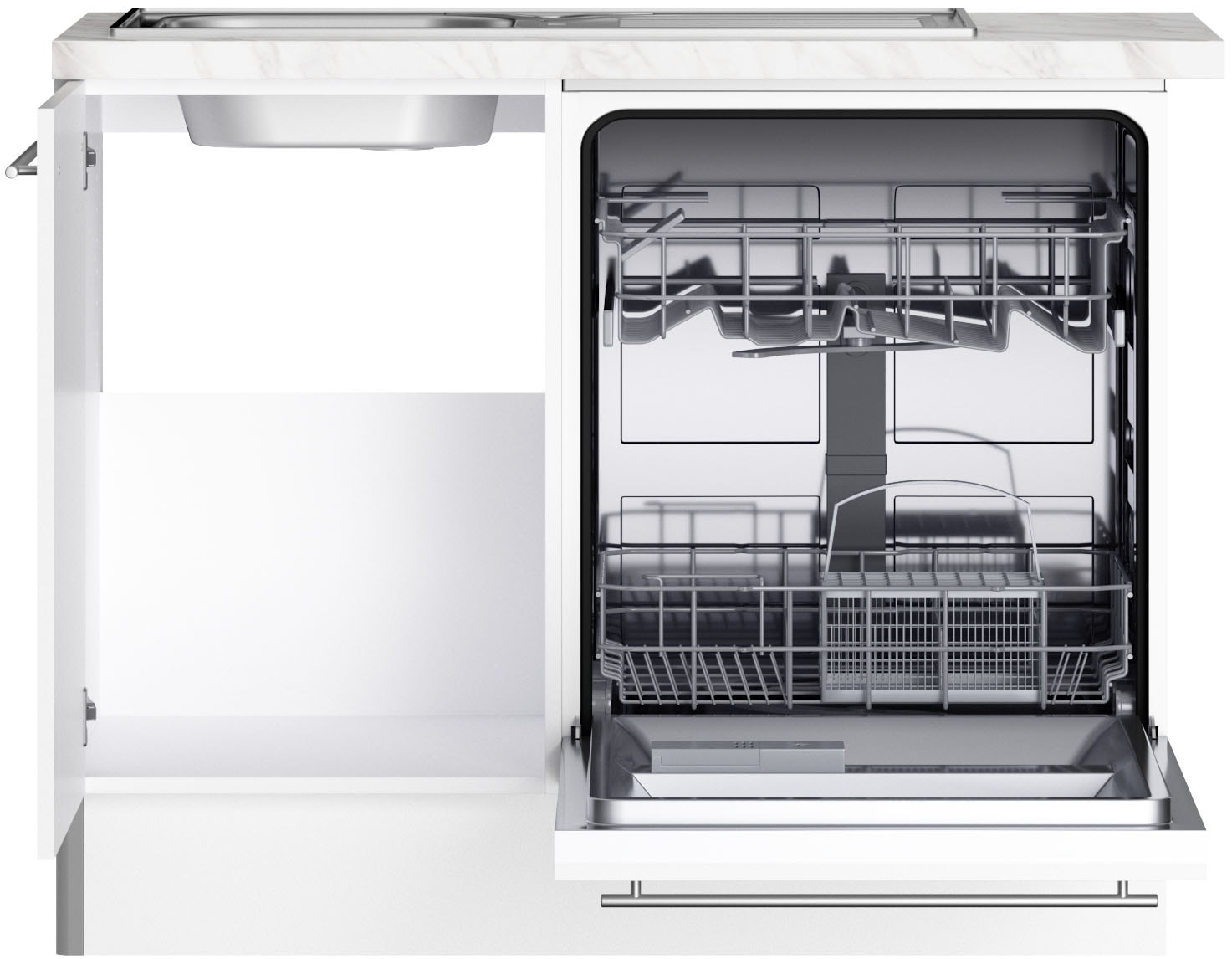 OPTIFIT Küche »Bern2«, Stellmaße 175 x 295 cm, wahlweise mit E-Geräten