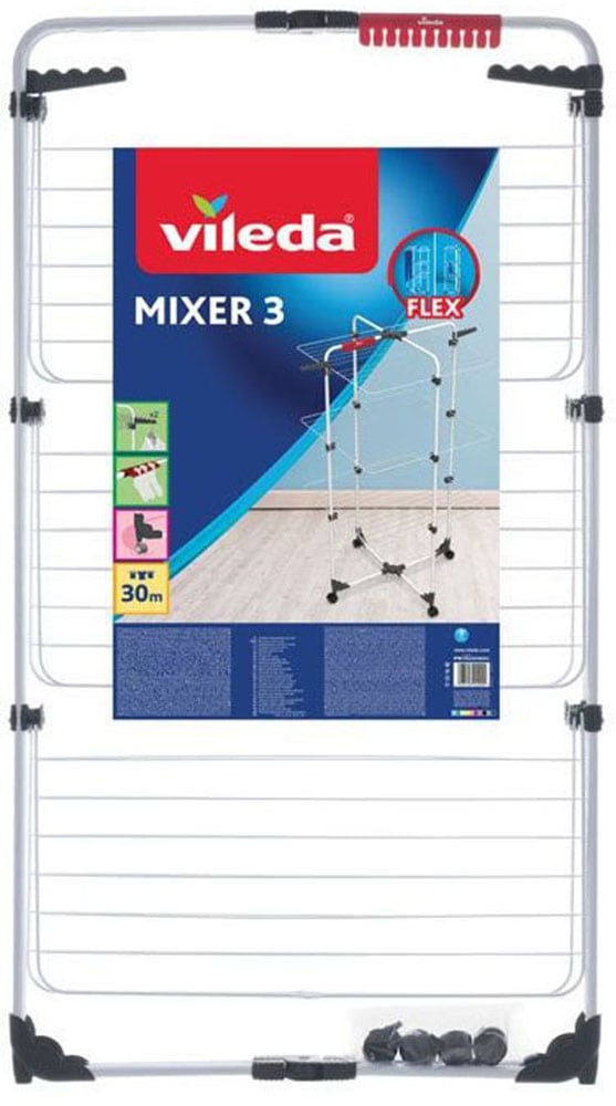 Vileda Wäscheständer »Vileda MIXER 3 Turmwäscheständer«, (1 tlg.), optimal für längere Wäschestücke