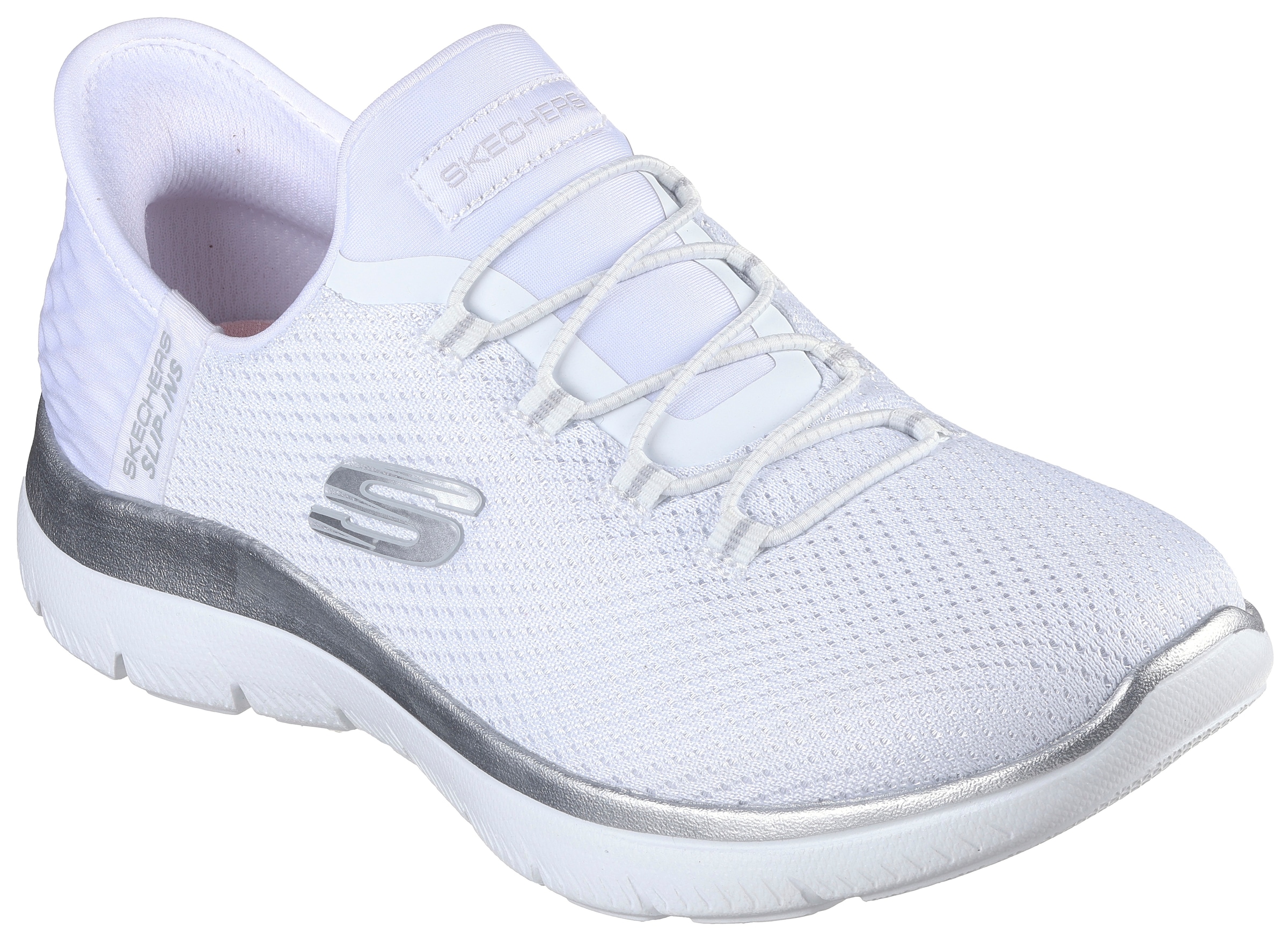 Skechers Slip-On Sneaker »SUMMITS-DIAMOND DREAM«, Schlupfschuh, Slipper, Freizeitschuh mit gepolstertem Schaftrand