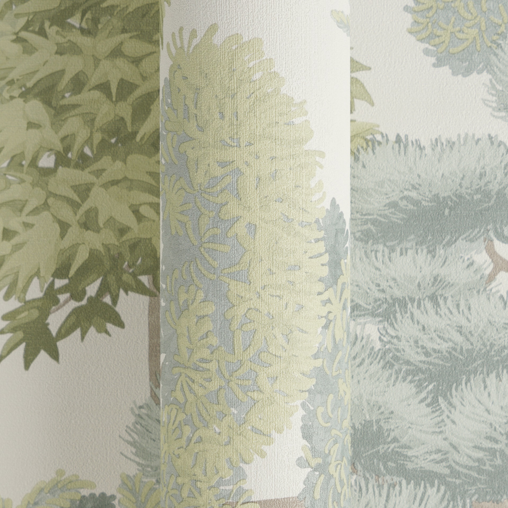 A.S. Création Vliestapete »Cuba II Tropical Garden Trees« Retro | floral | tropisch leicht strukturiert Stilisiertes Naturmotiv mit dekorativen Bäumen und Tiefe