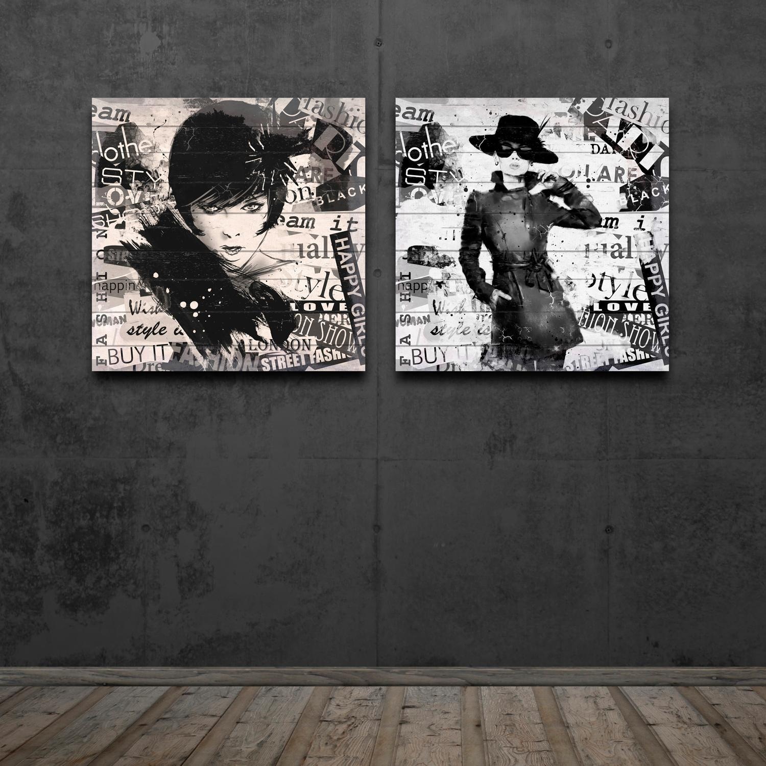 Home affaire Holzbild »Fashion A. Hepburn«, 40/40 cm