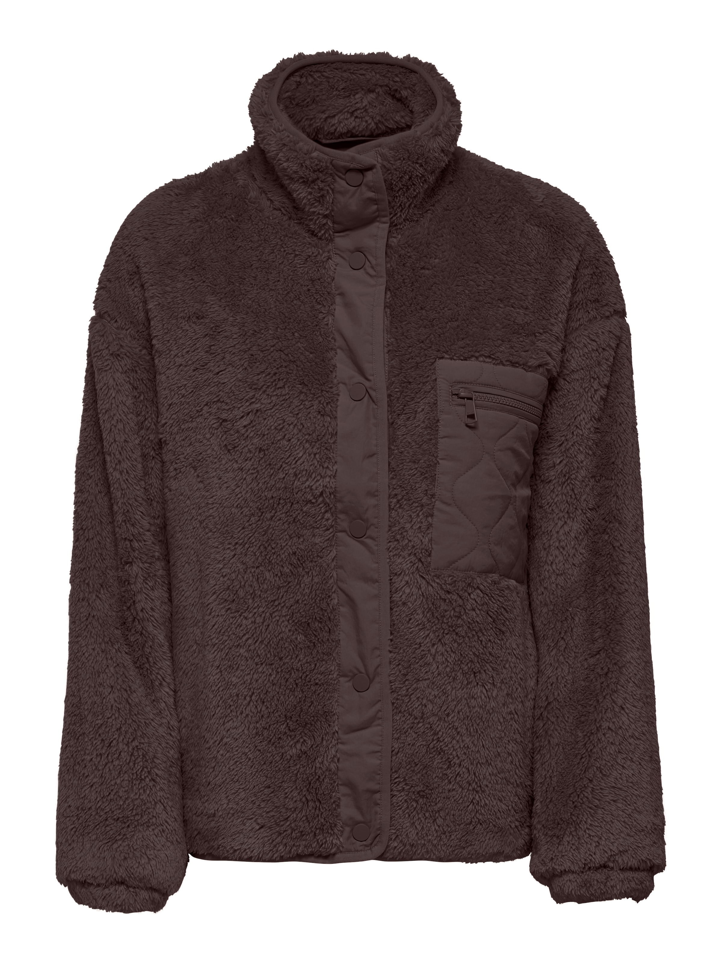 ONLY Plüschjacke "ONLCONTACT LIFE OVERSIZED CC OTW" ohne Kapuze Kunstfaser